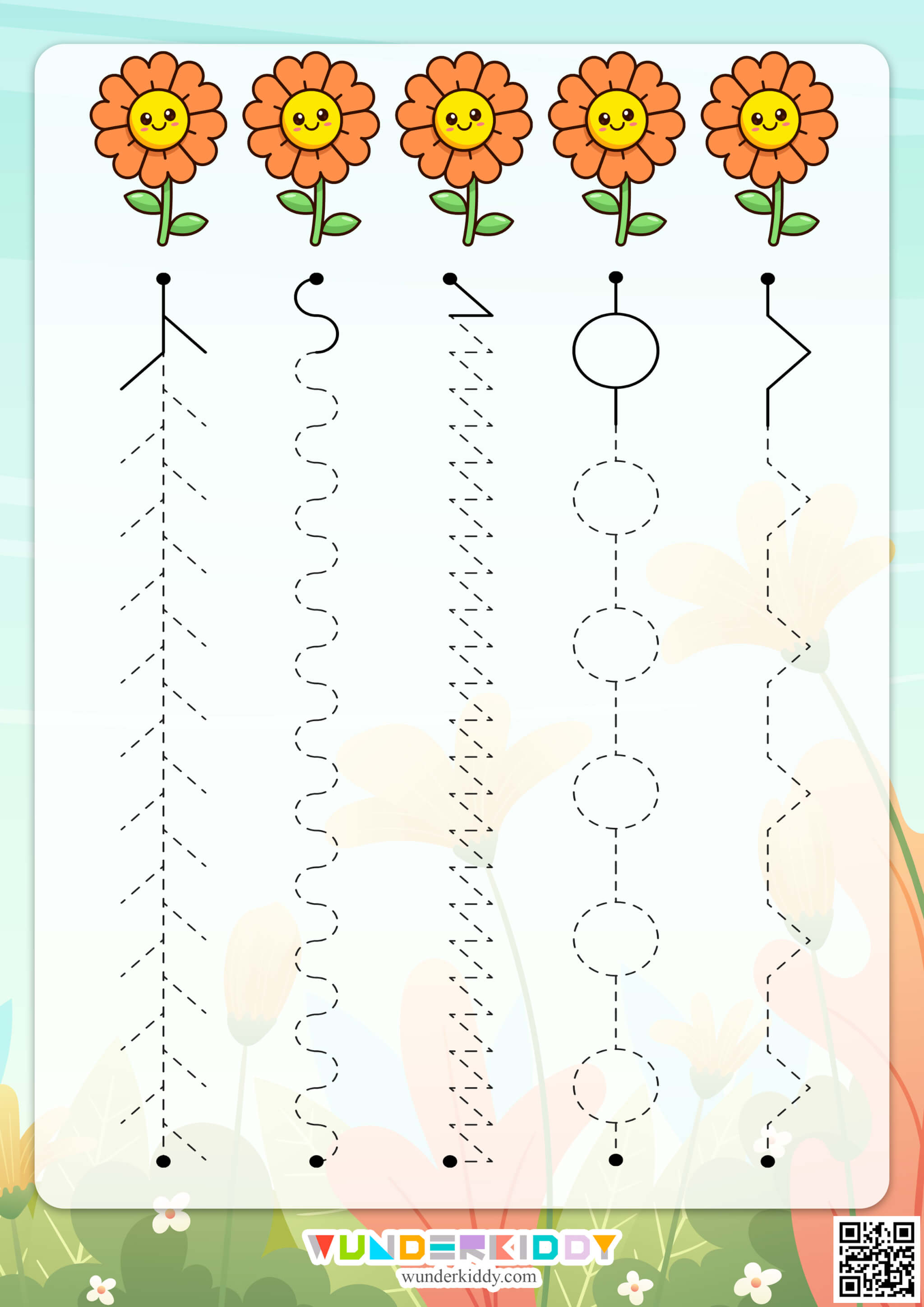 Spring Line Tracing Activity Sheets - Image 4