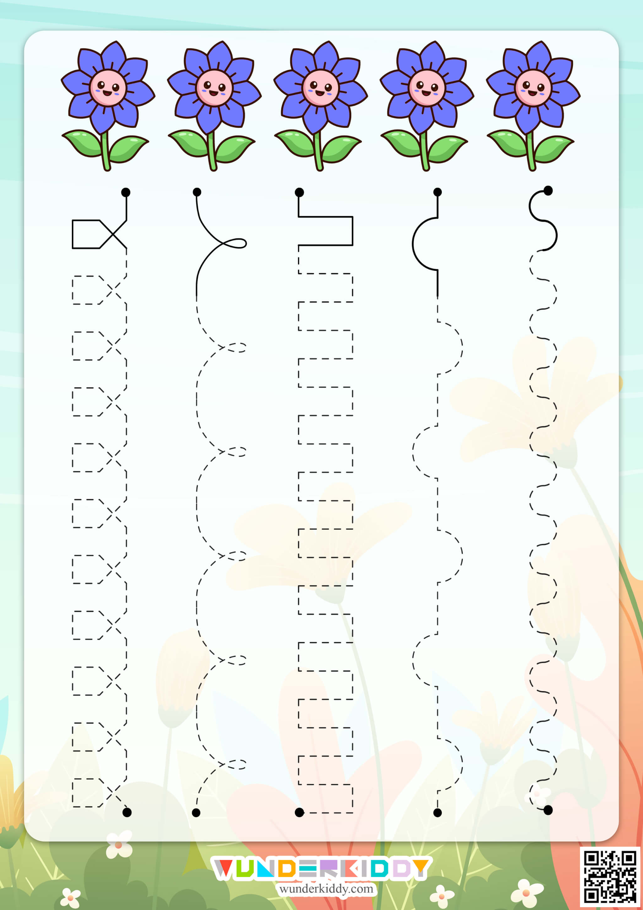 Spring Line Tracing Activity Sheets - Image 8