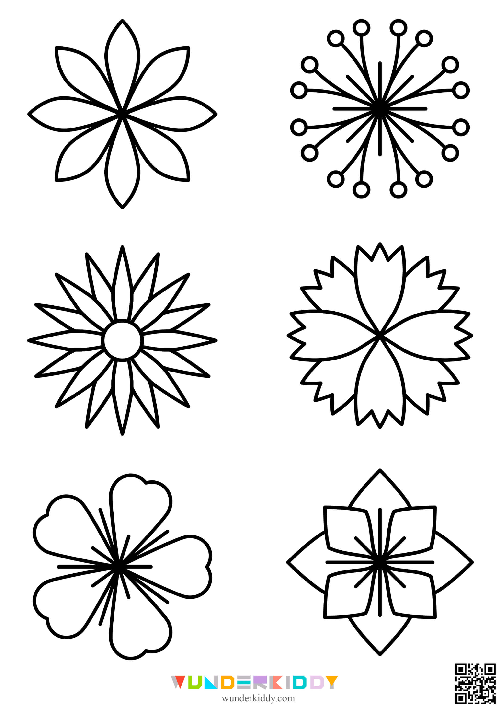 Шаблони «Квіти» для вирізання - Зображення 2