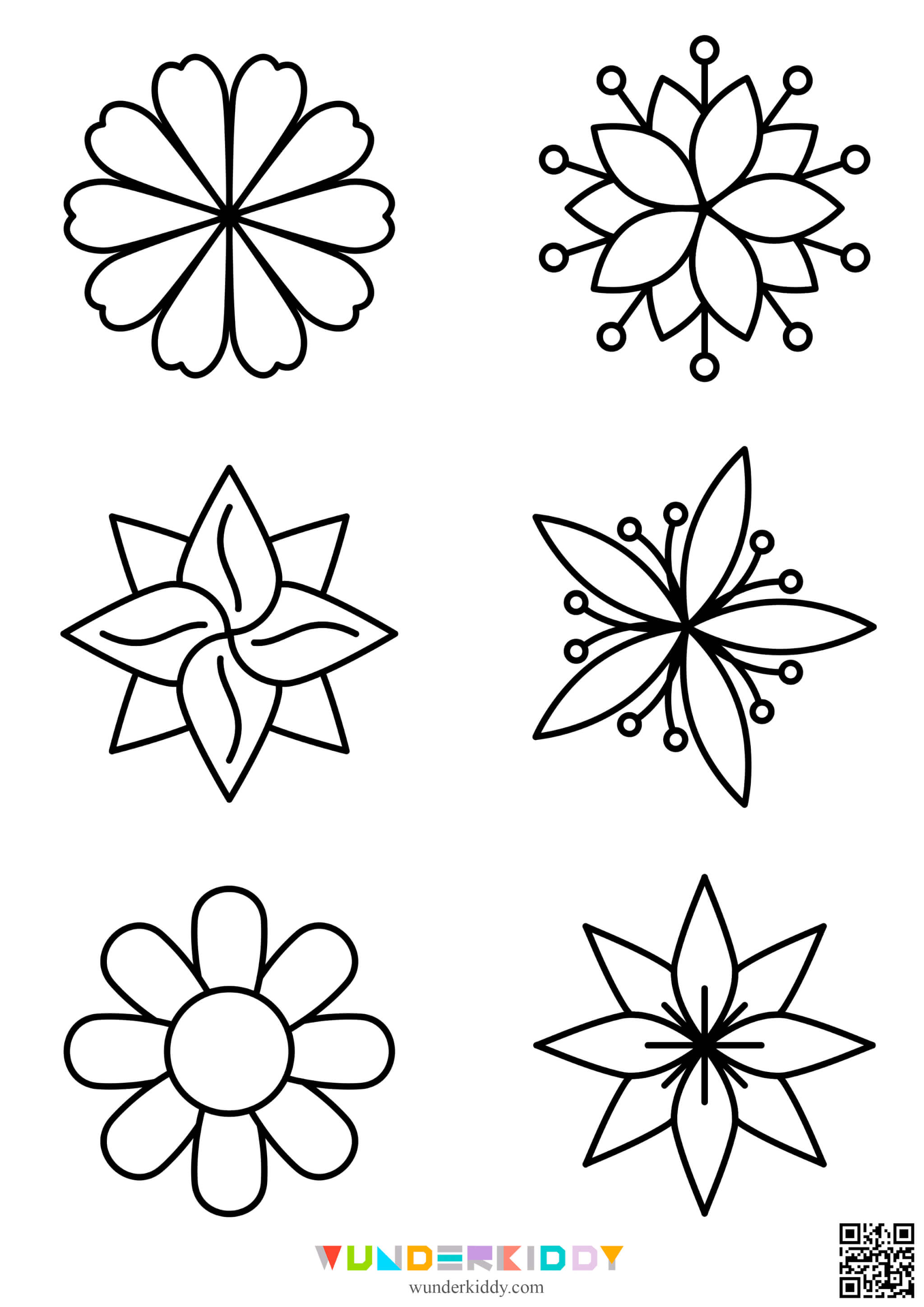 Шаблони «Квіти» для вирізання - Зображення 3