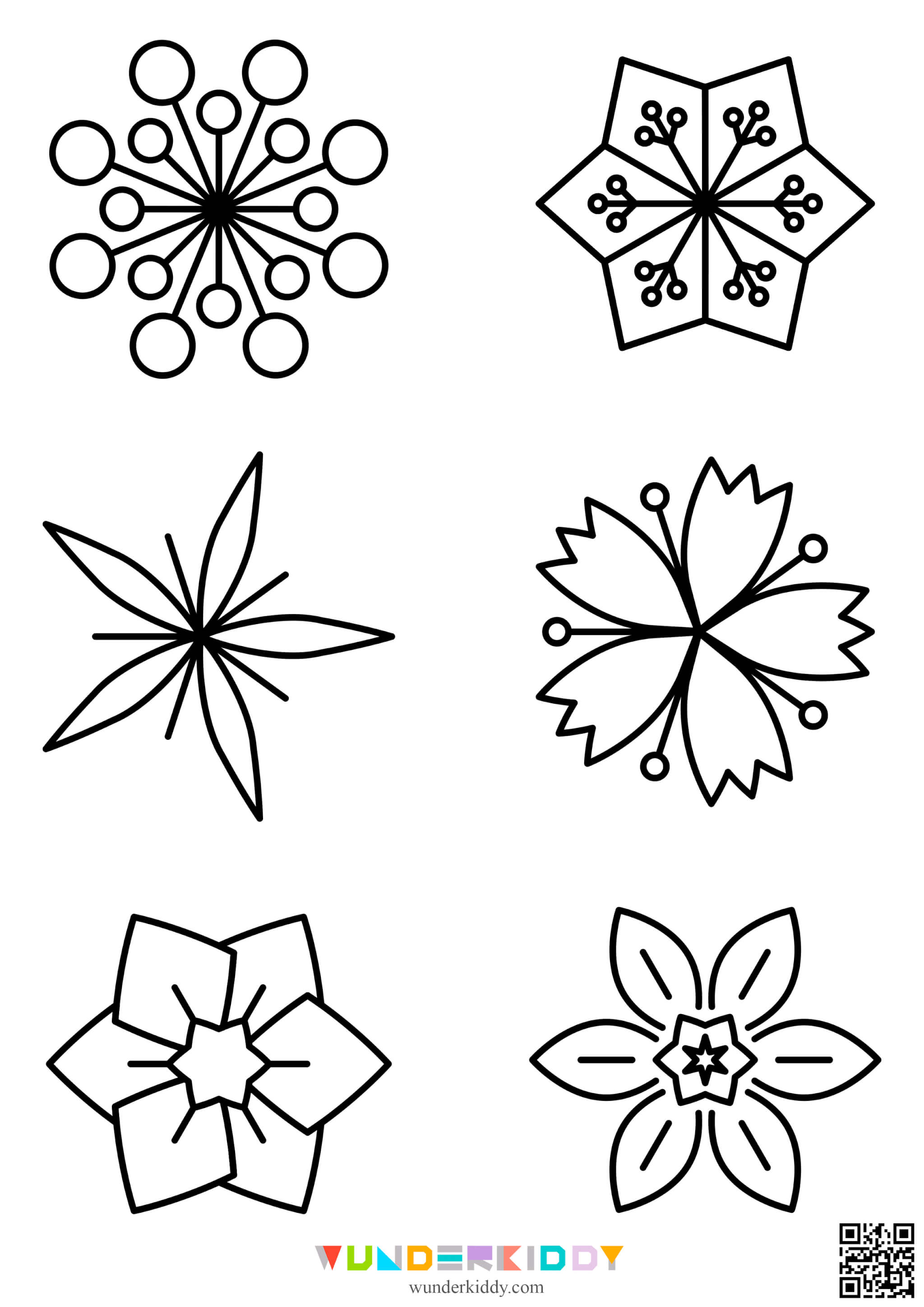 Шаблони «Квіти» для вирізання - Зображення 4