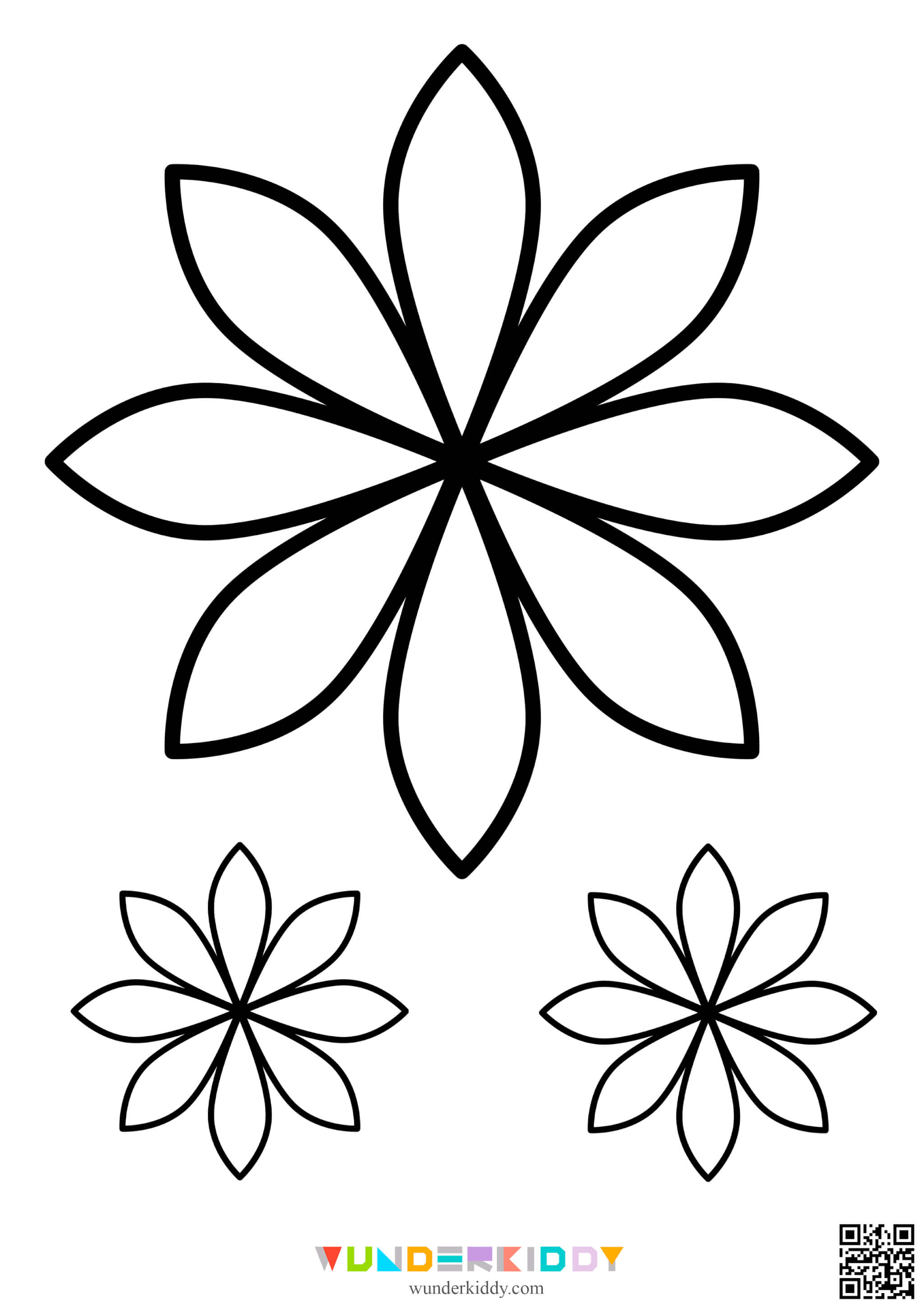 Шаблони «Квіти» для вирізання - Зображення 6
