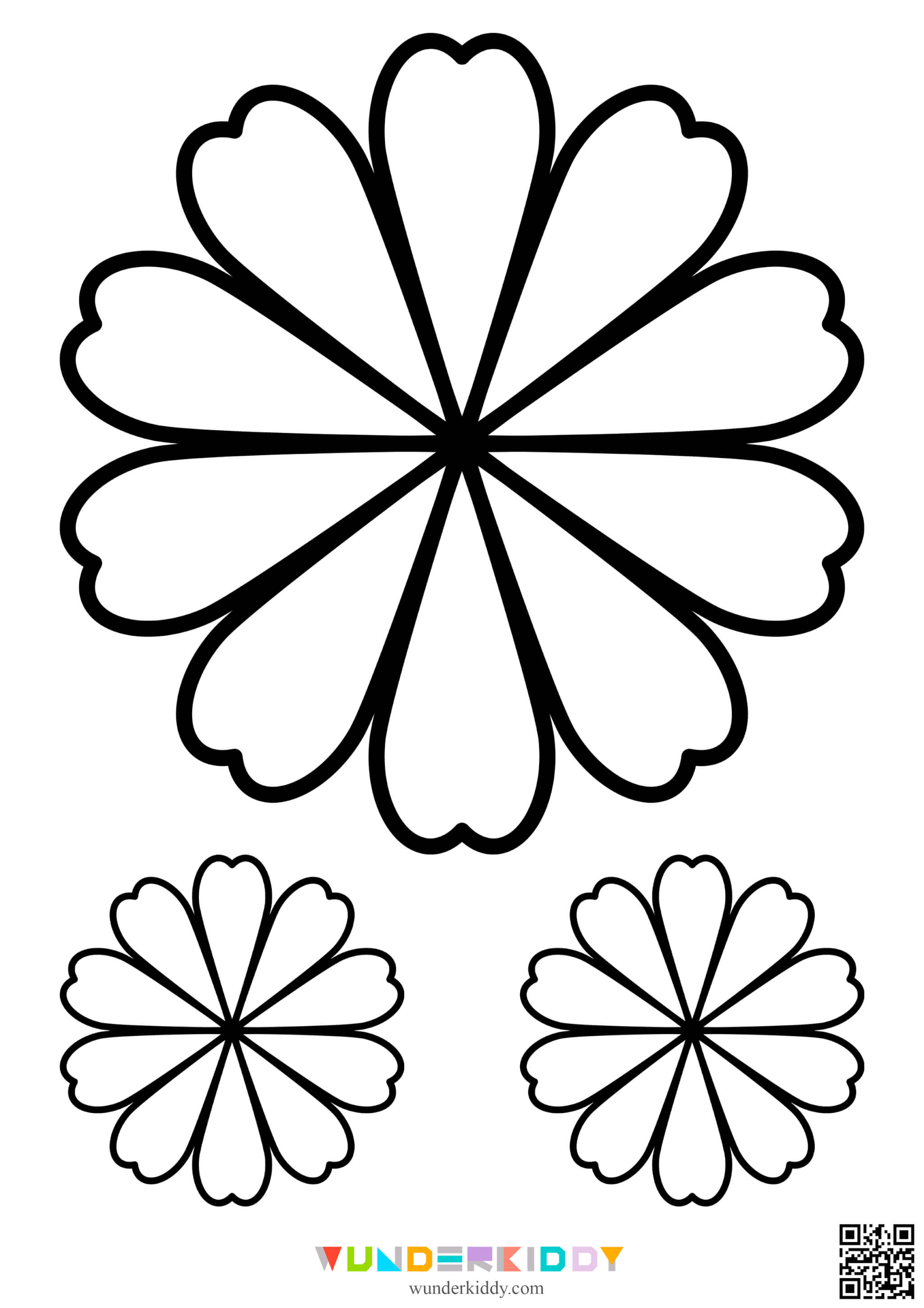Шаблони «Квіти» для вирізання - Зображення 9