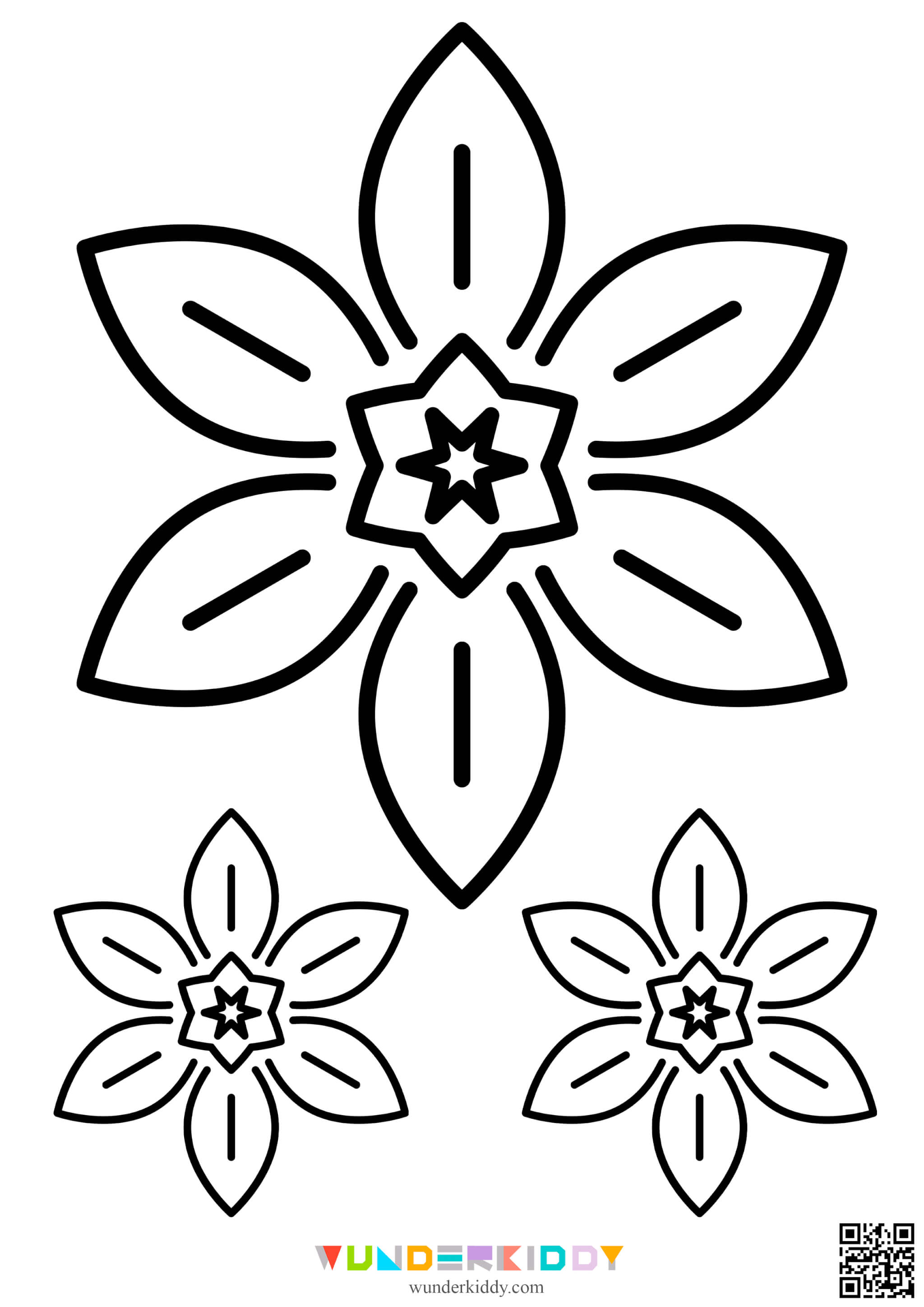 Шаблони «Квіти» для вирізання - Зображення 11