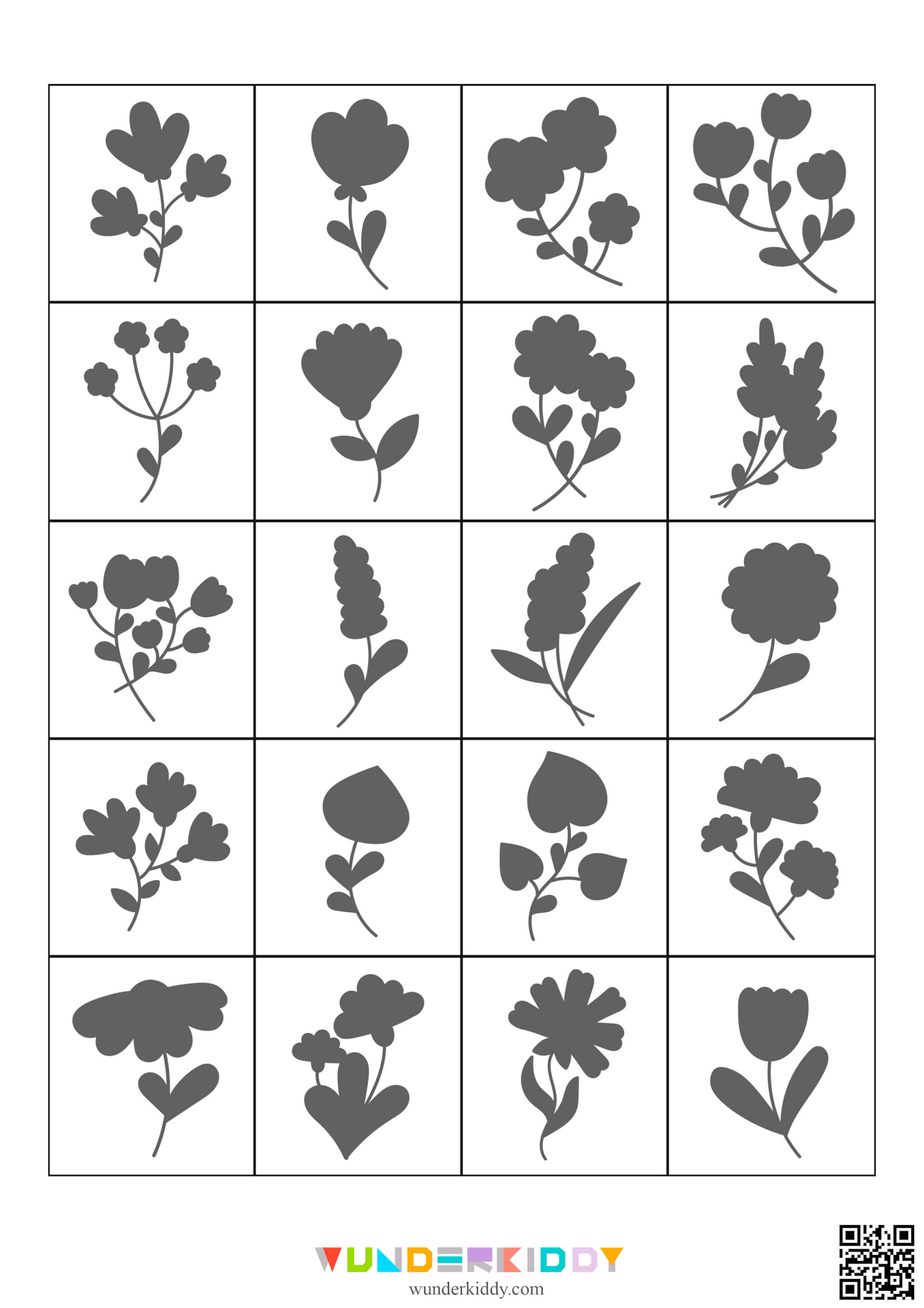 Flowers Shadow Matching Game - Image 2