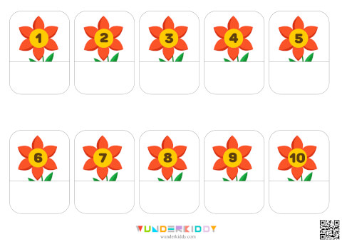 Flowers Counting Worksheet - Image 2