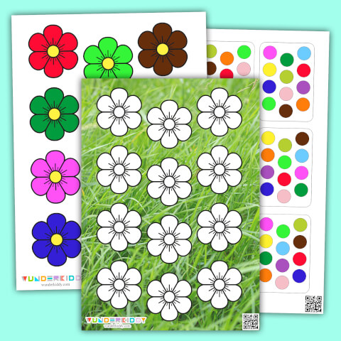 Ordnungsspiel «Blumen» für Kinder - Bild 2