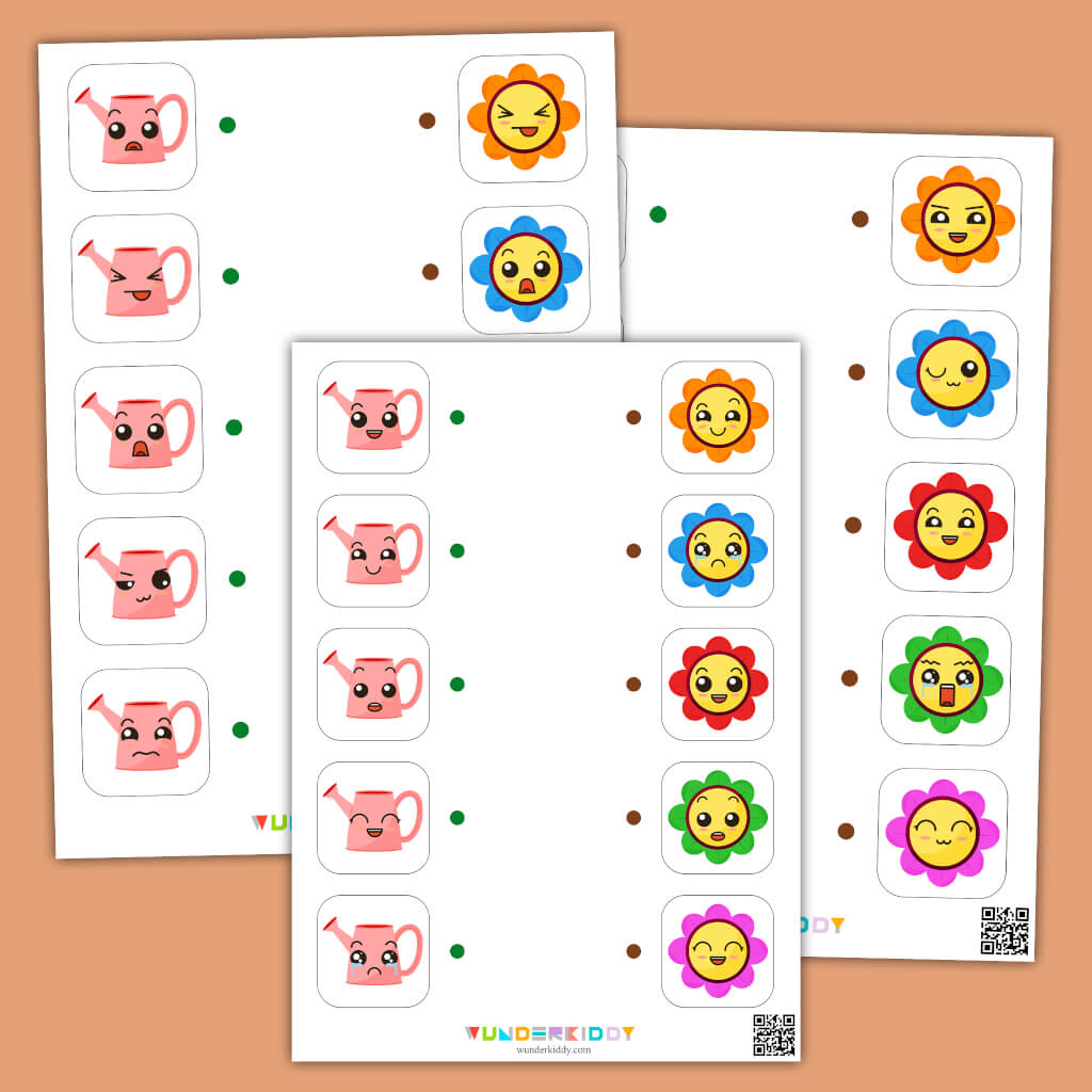printable-flowers-matching-emotion-worksheets-for-kindergarten