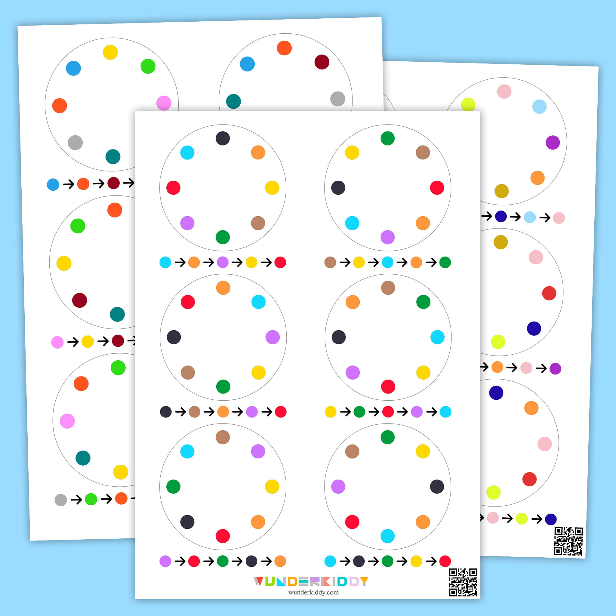 Printable Color Sequence Logic Activity