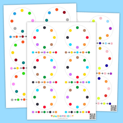 Secuencia de colores: Unir los puntos - Imagen 2