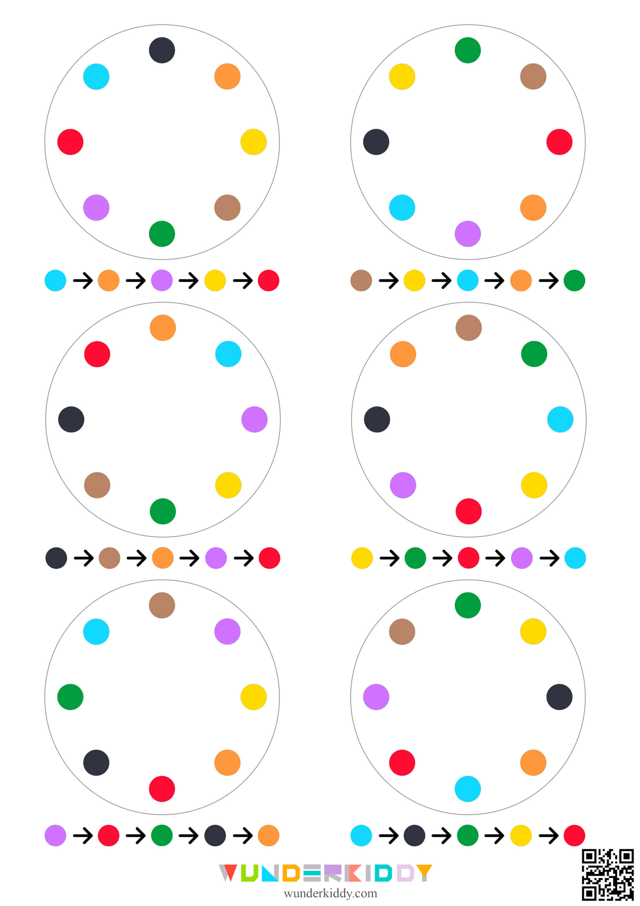 Printable Color Sequence Logic Activity - Image 2