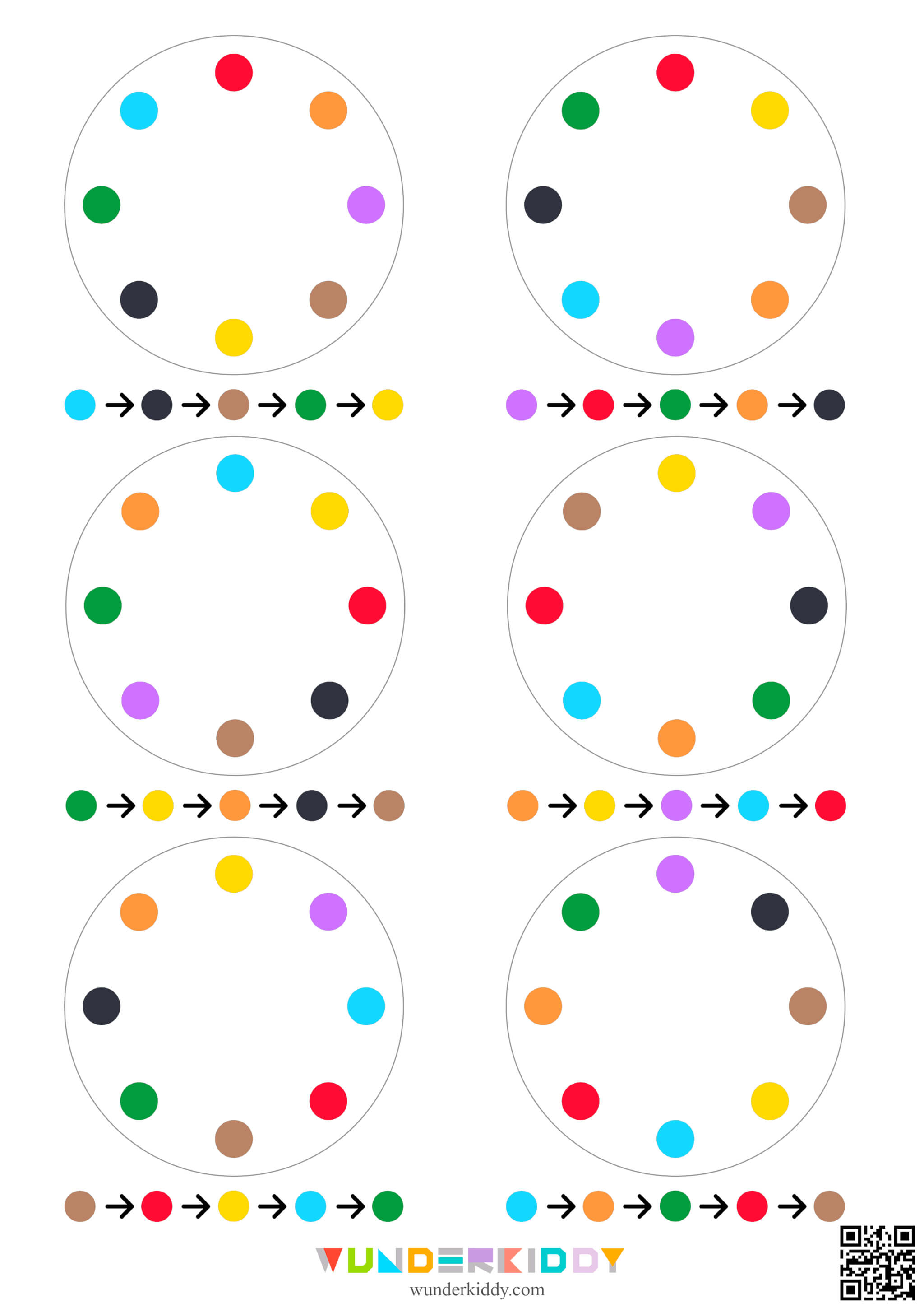Printable Color Sequence Logic Activity - Image 3