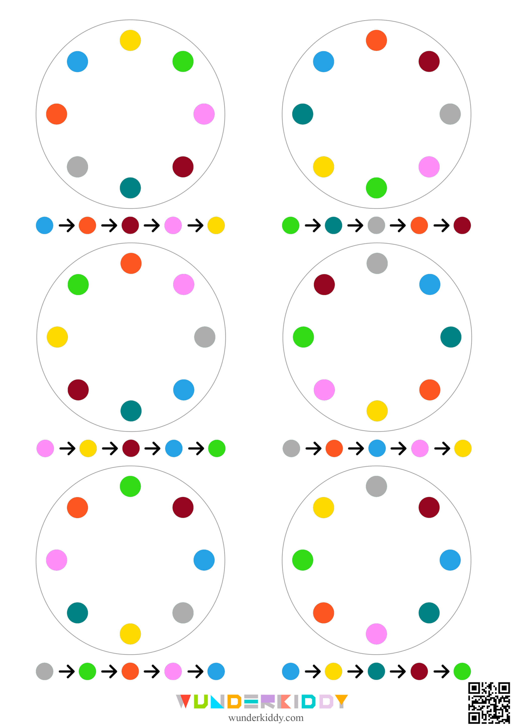 Printable Color Sequence Logic Activity - Image 4