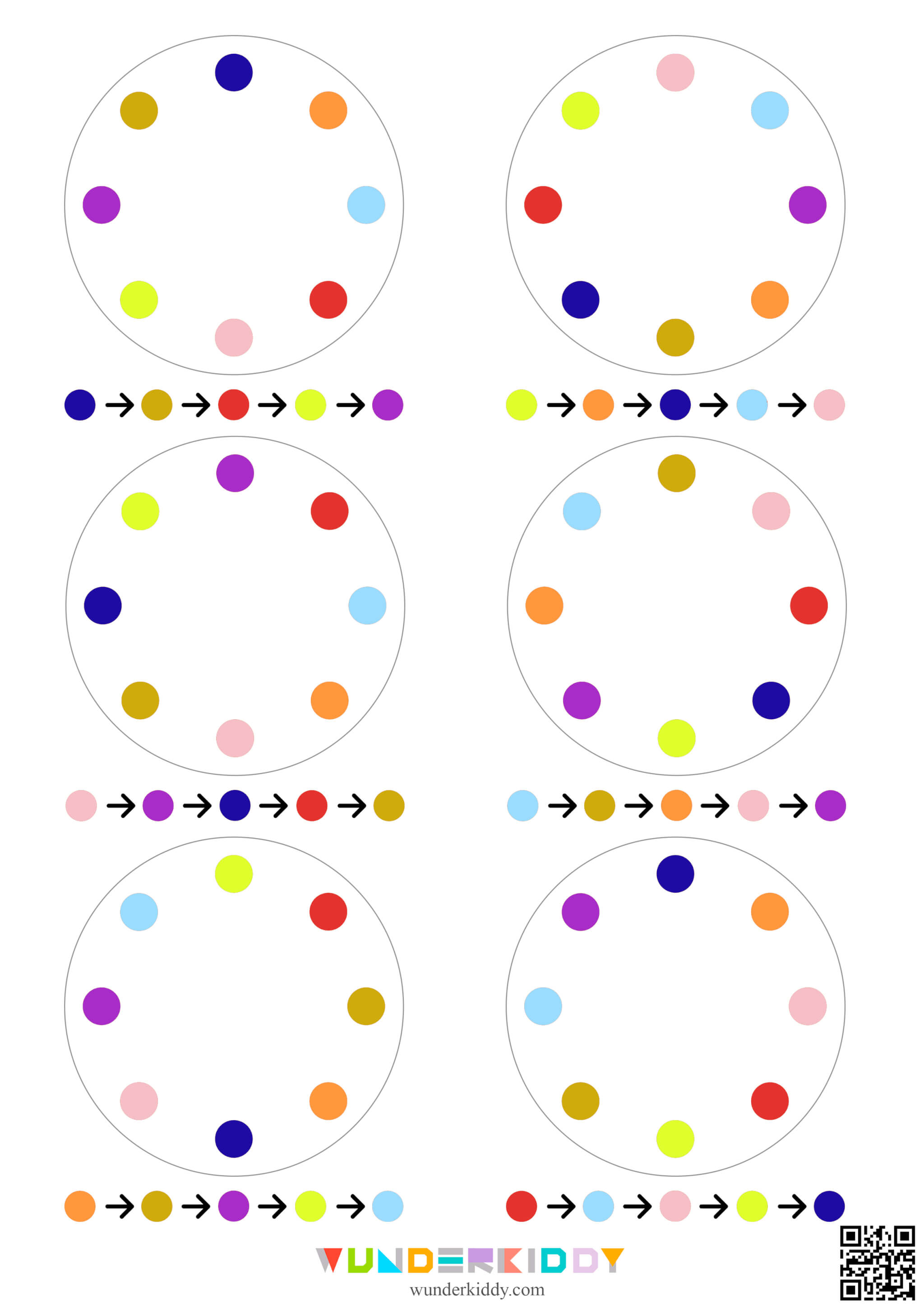 Printable Color Sequence Logic Activity - Image 5