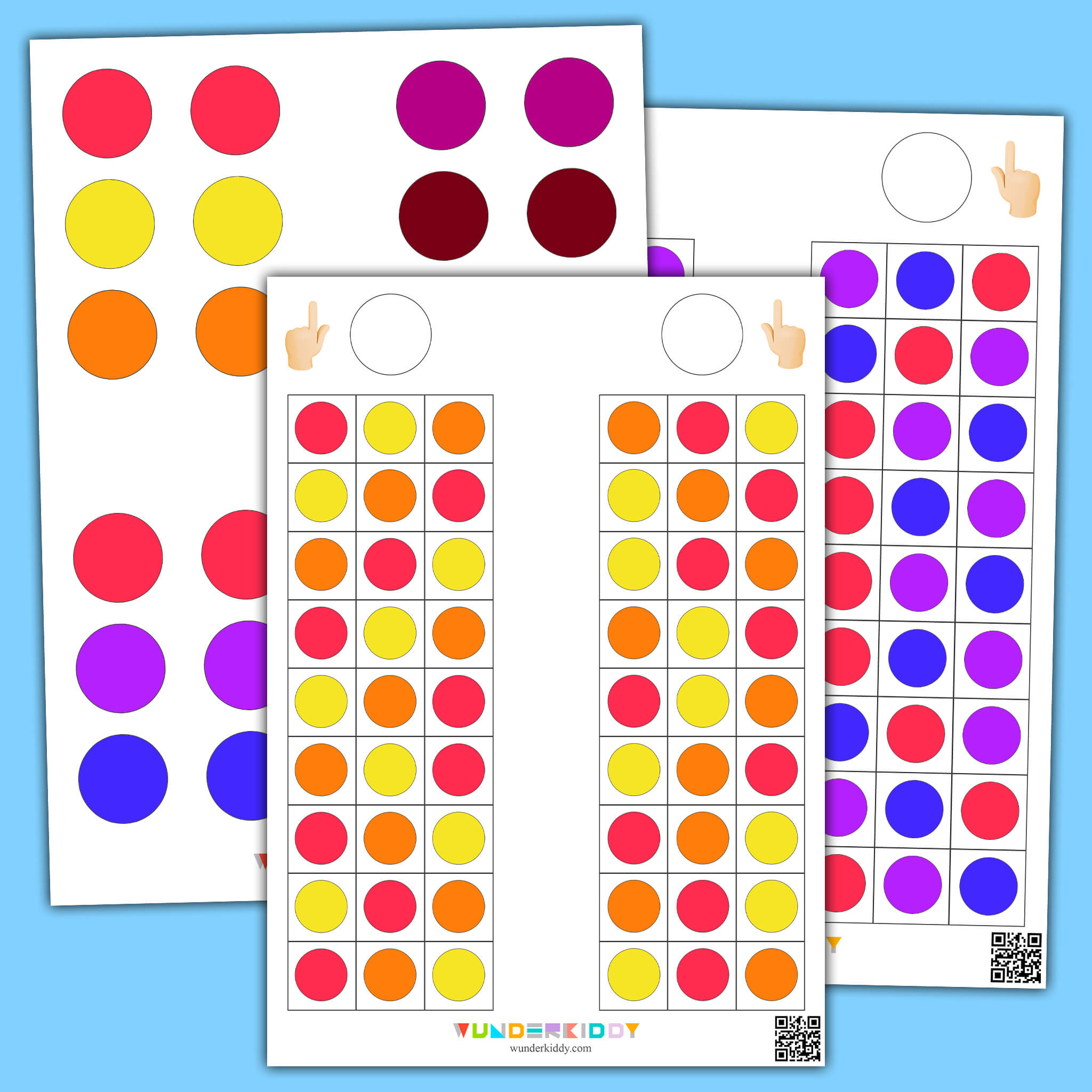 Игра для межполушарного развития «Найди цвета»