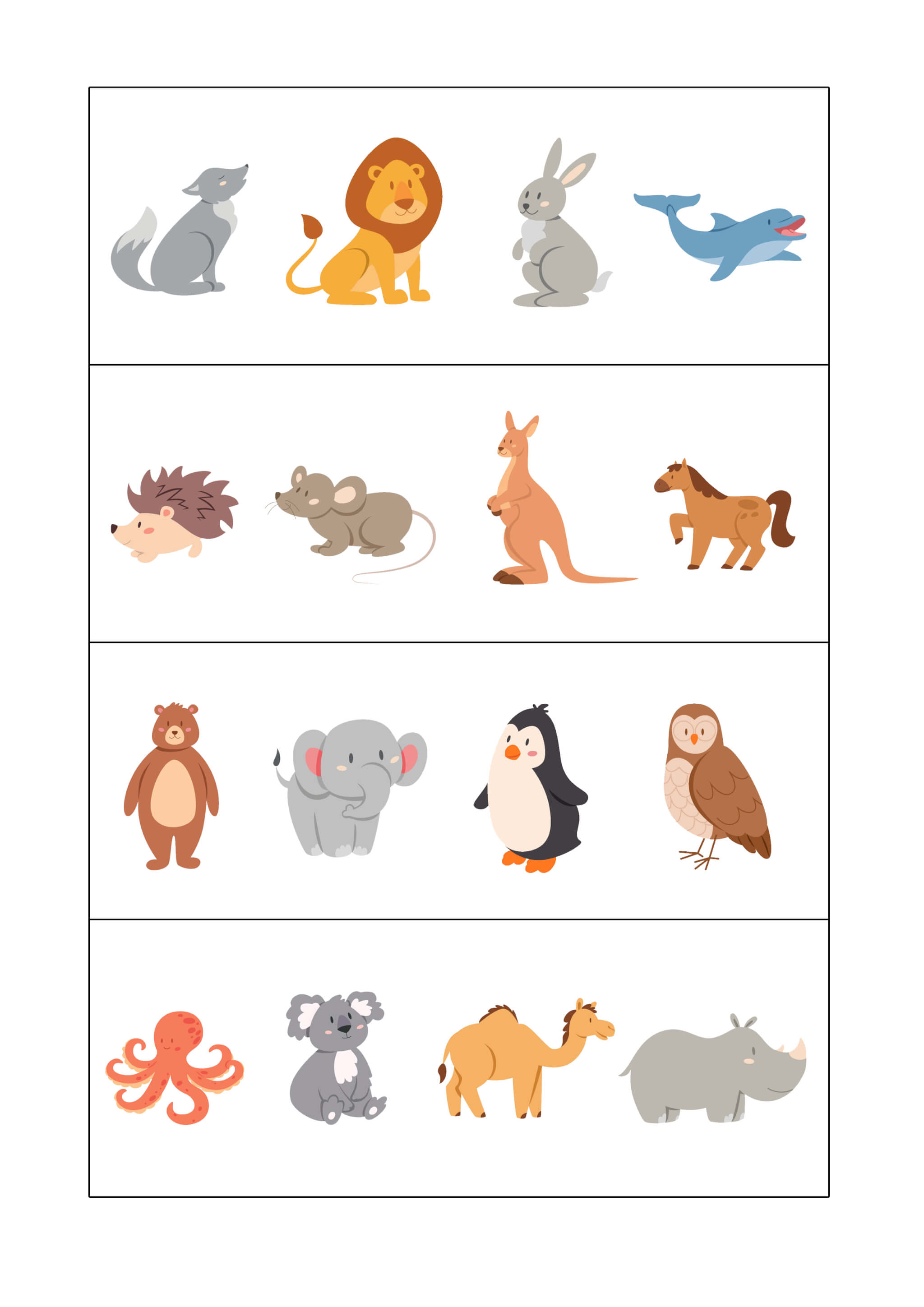 Worksheet for Preschoolers One is Out - Image 4