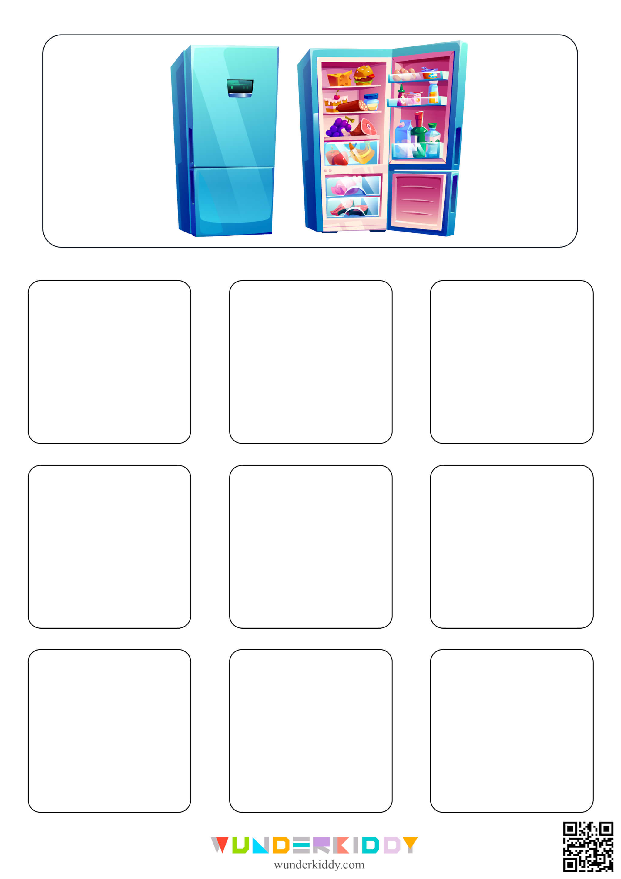 Fridge or Trash Can Food Sort Activity - Image 2