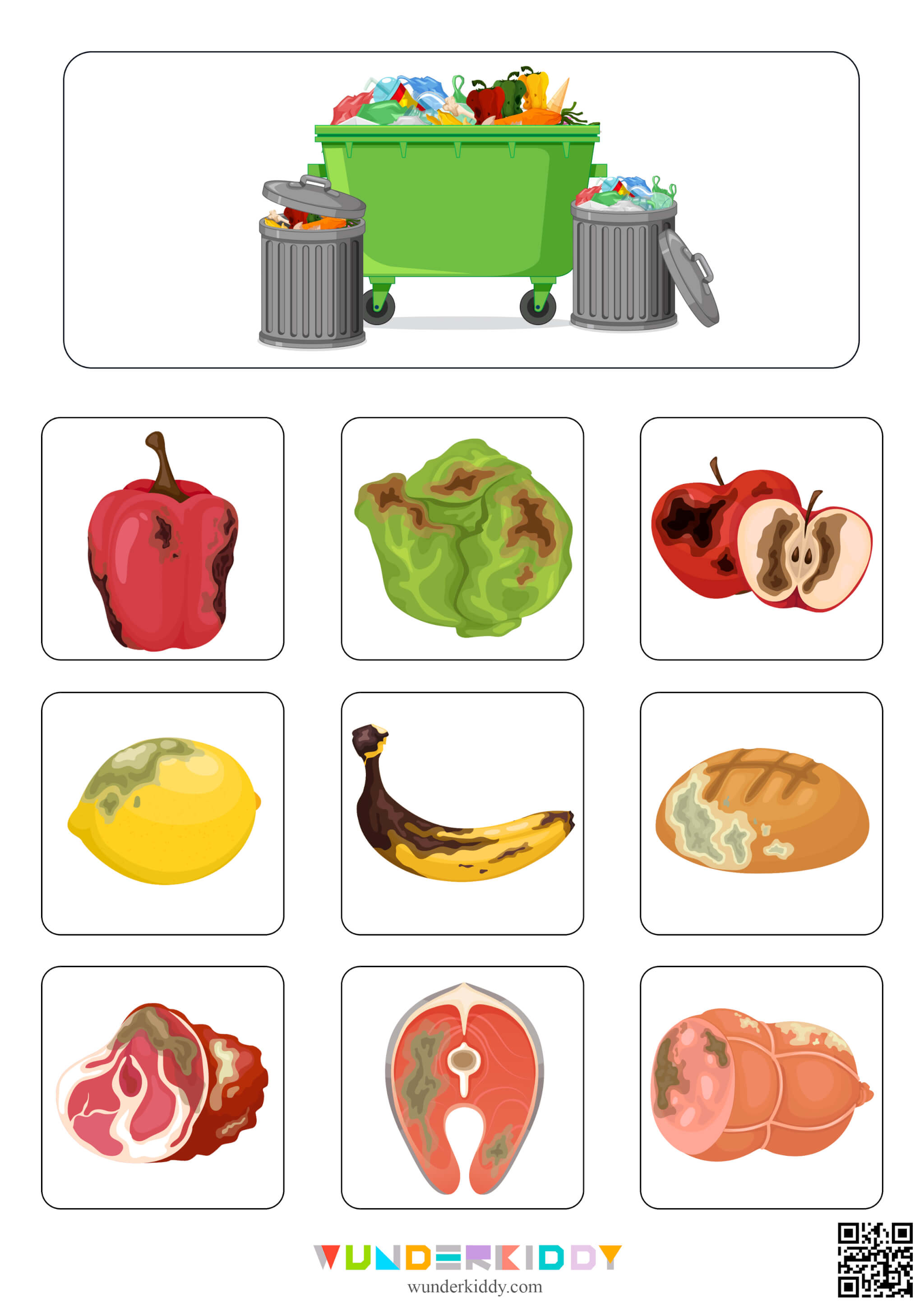 Fridge or Trash Can Food Sort Activity - Image 5