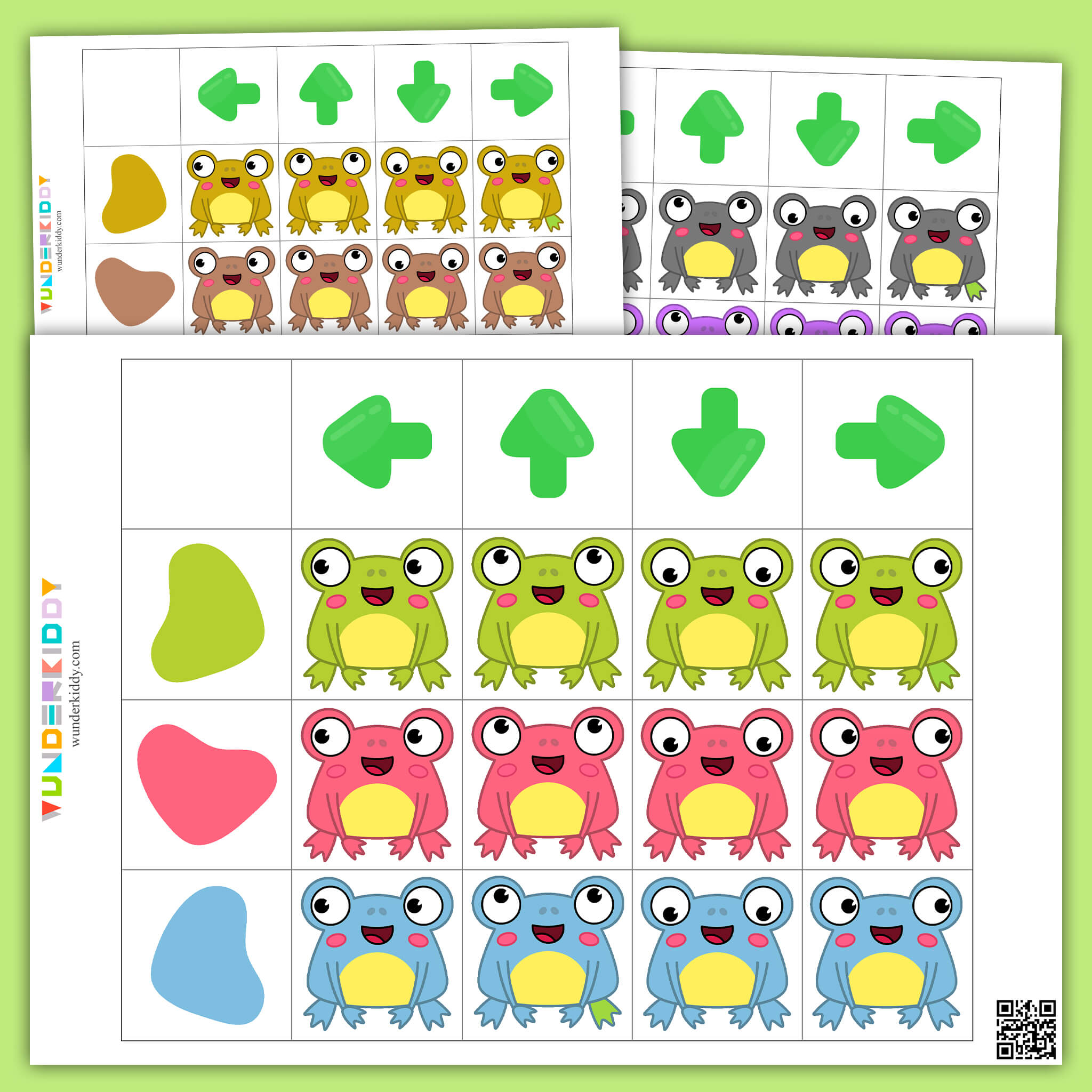 Frog Directionality Preschool Activity