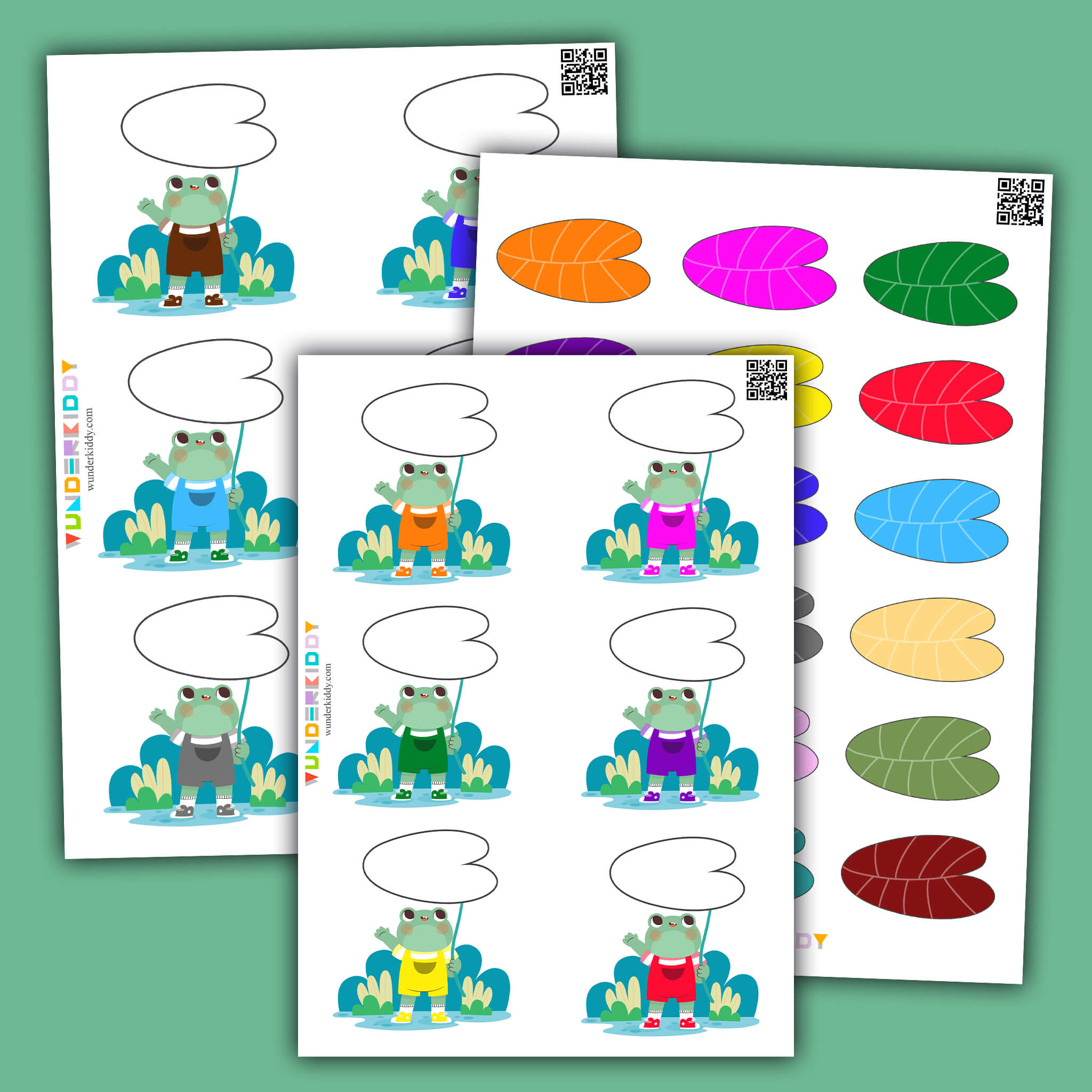 Frog and Umbrella Color Matching Game