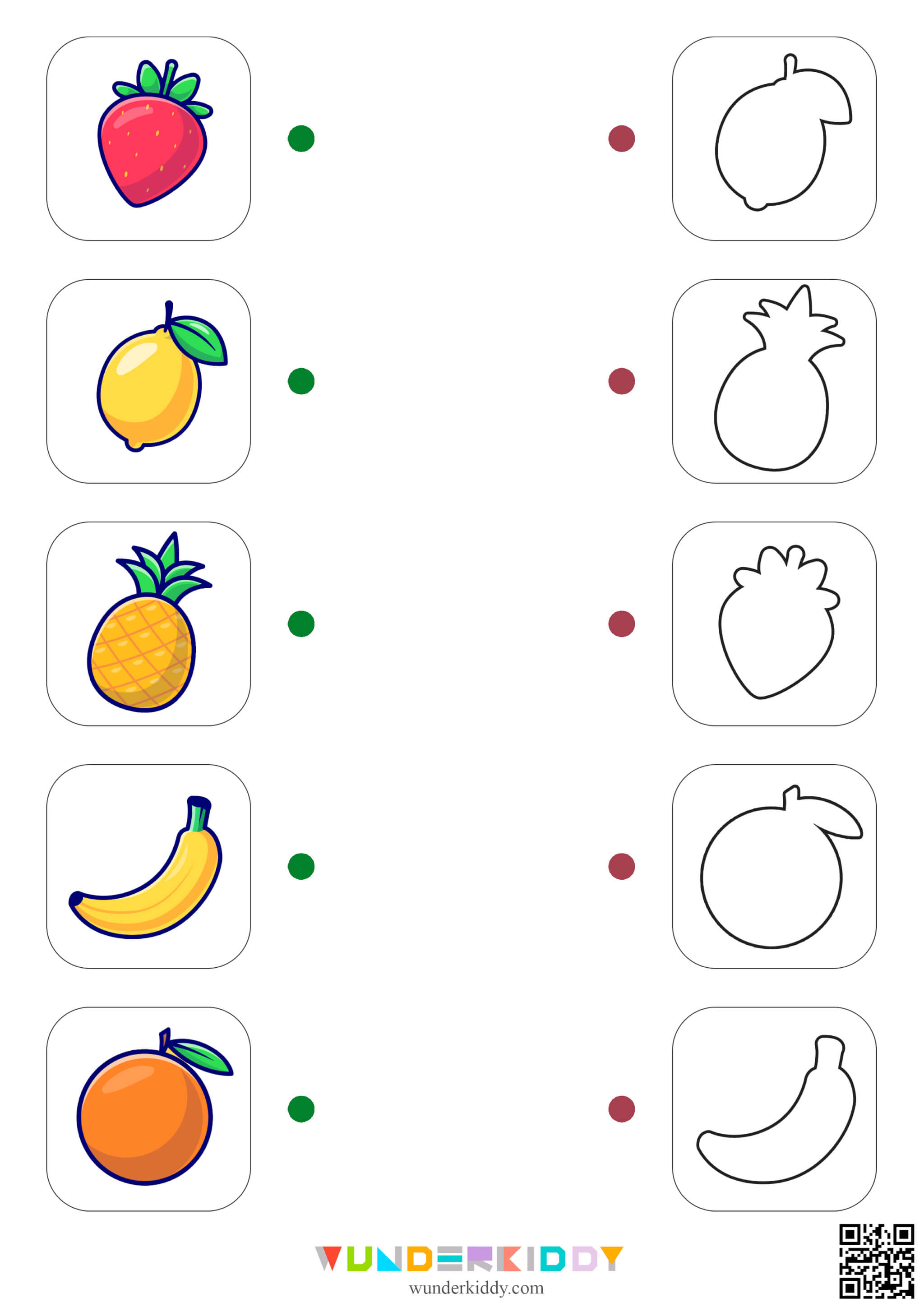 Fruit and Vegetable Worksheet - Image 2