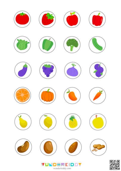 Fruit and Veggie Sort by Color Activity - Image 3