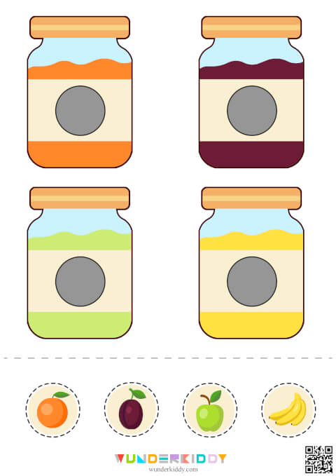 Jam and Jelly Color Matching Activity - Image 2