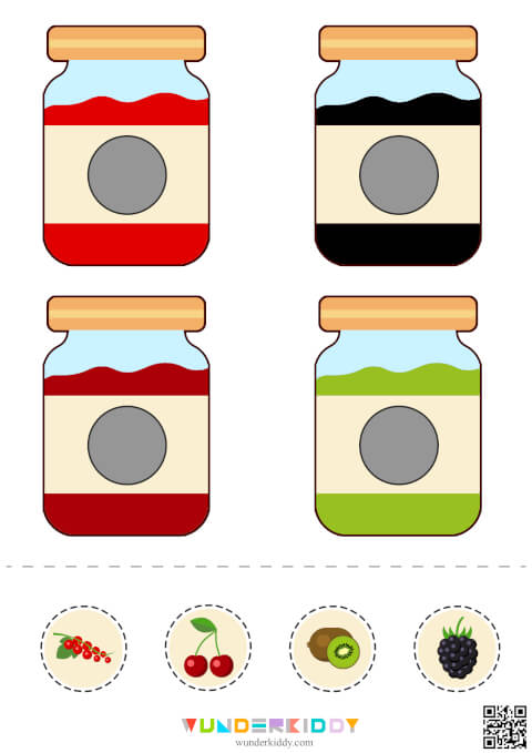 Jam and Jelly Color Matching Activity - Image 3