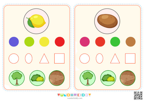 Flashcards Fruits and Vegetables to Learn Colors in Kindergarten - Image 6