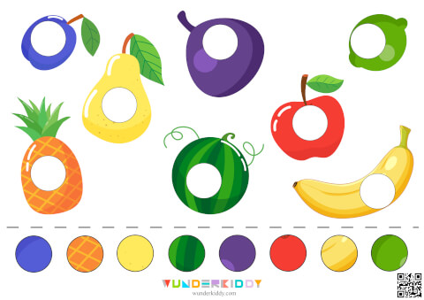Lernspiel mit Klettverschluss «Früchte, Beeren und Gemüse» - Bild 3