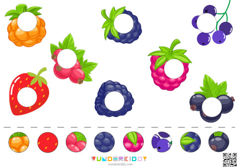 Lernspiel mit Klettverschluss «Früchte, Beeren und Gemüse» - Bild 4
