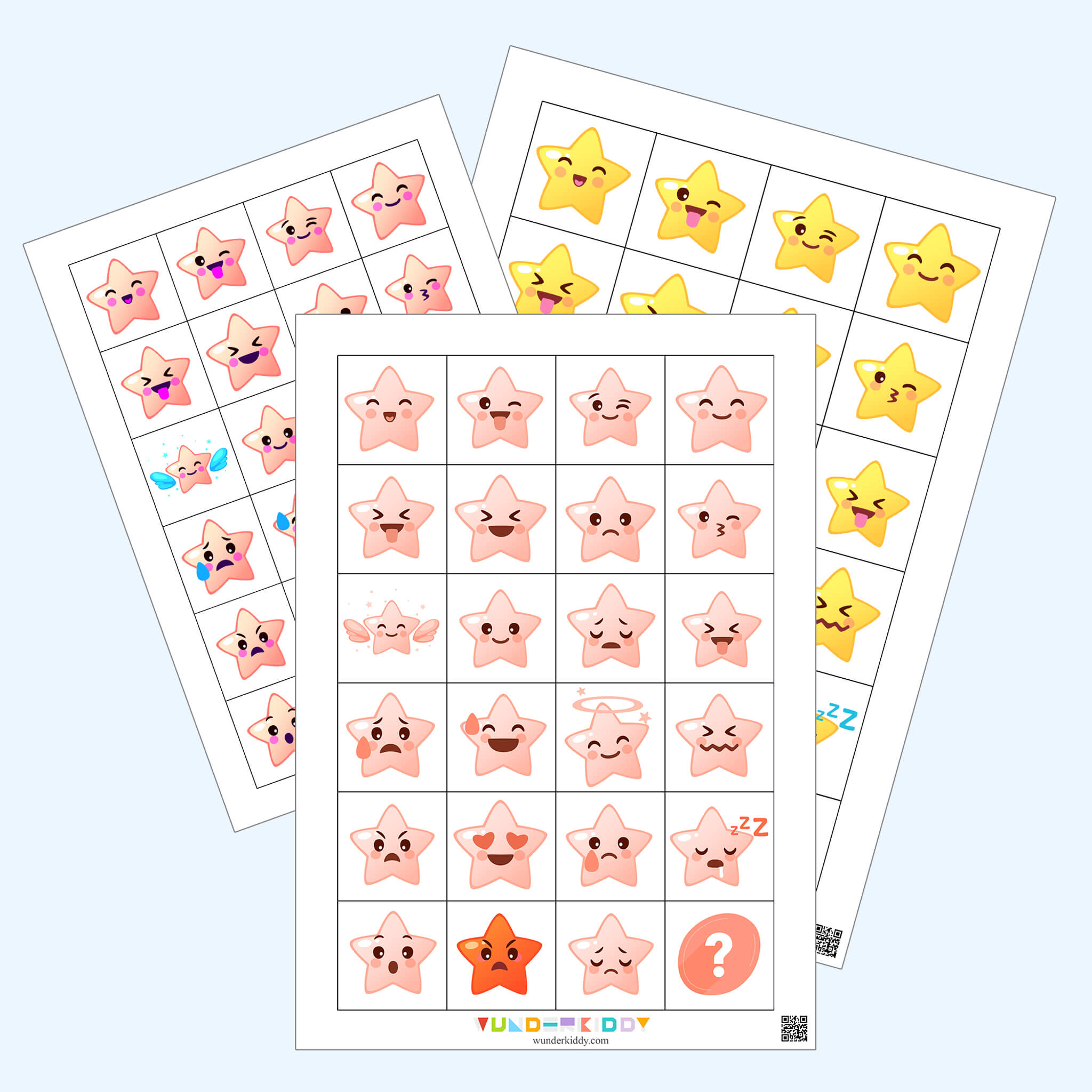 Flashcards Set «Funny Stars»