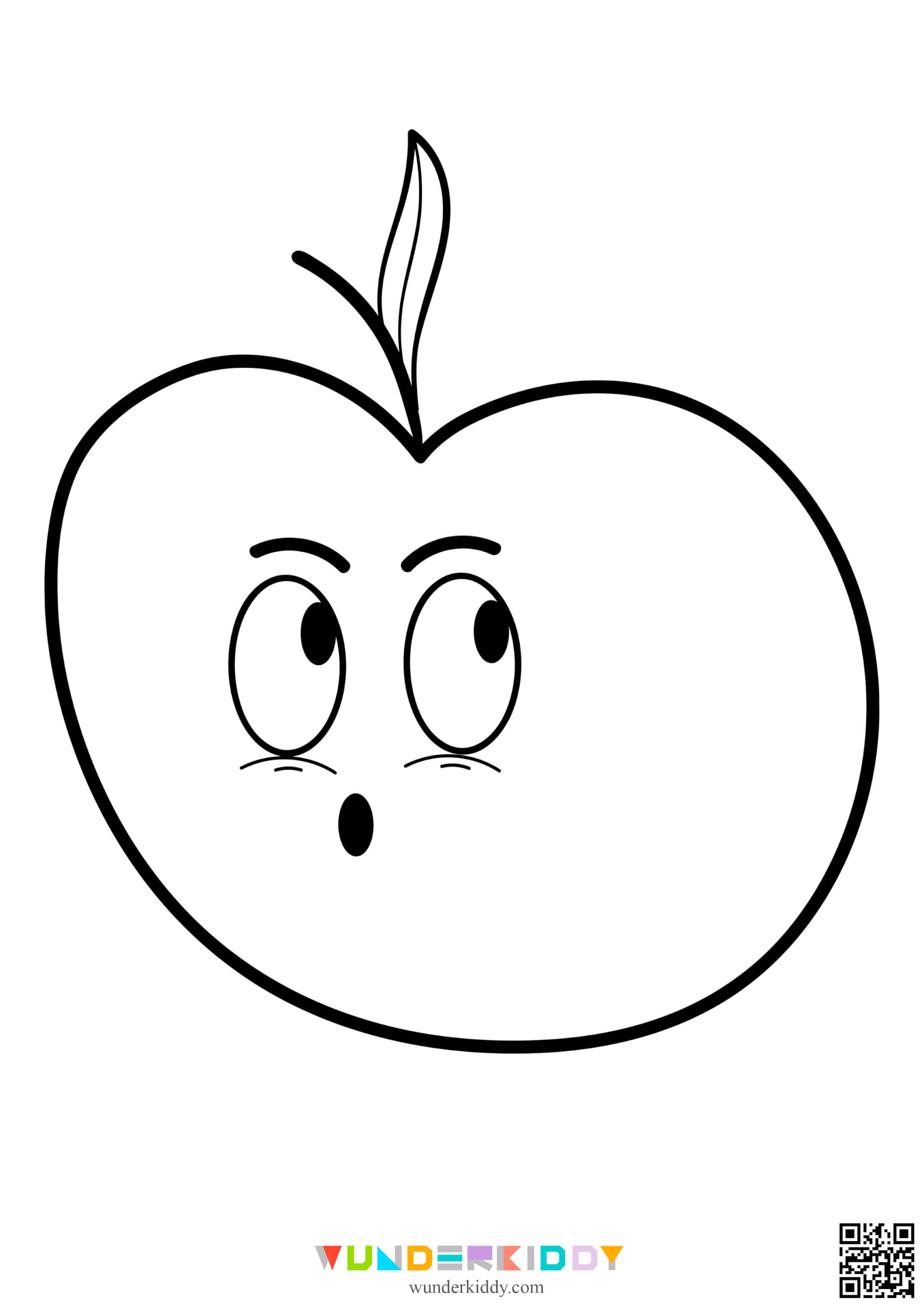 Funny Fruits Coloring Page - Image 2