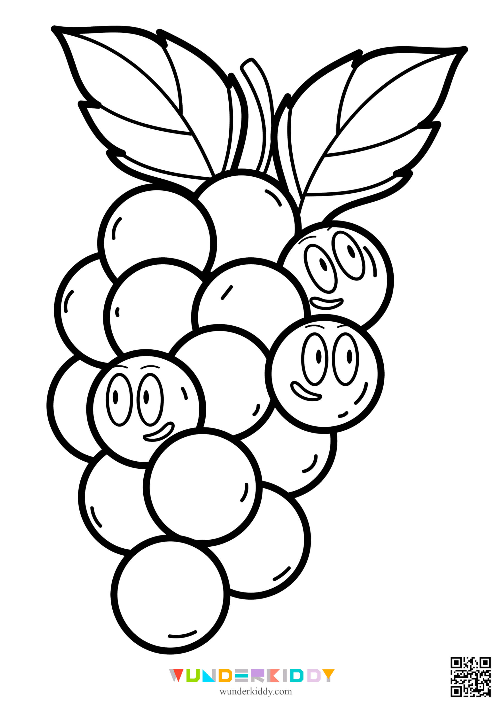 Funny Fruits Coloring Page - Image 4