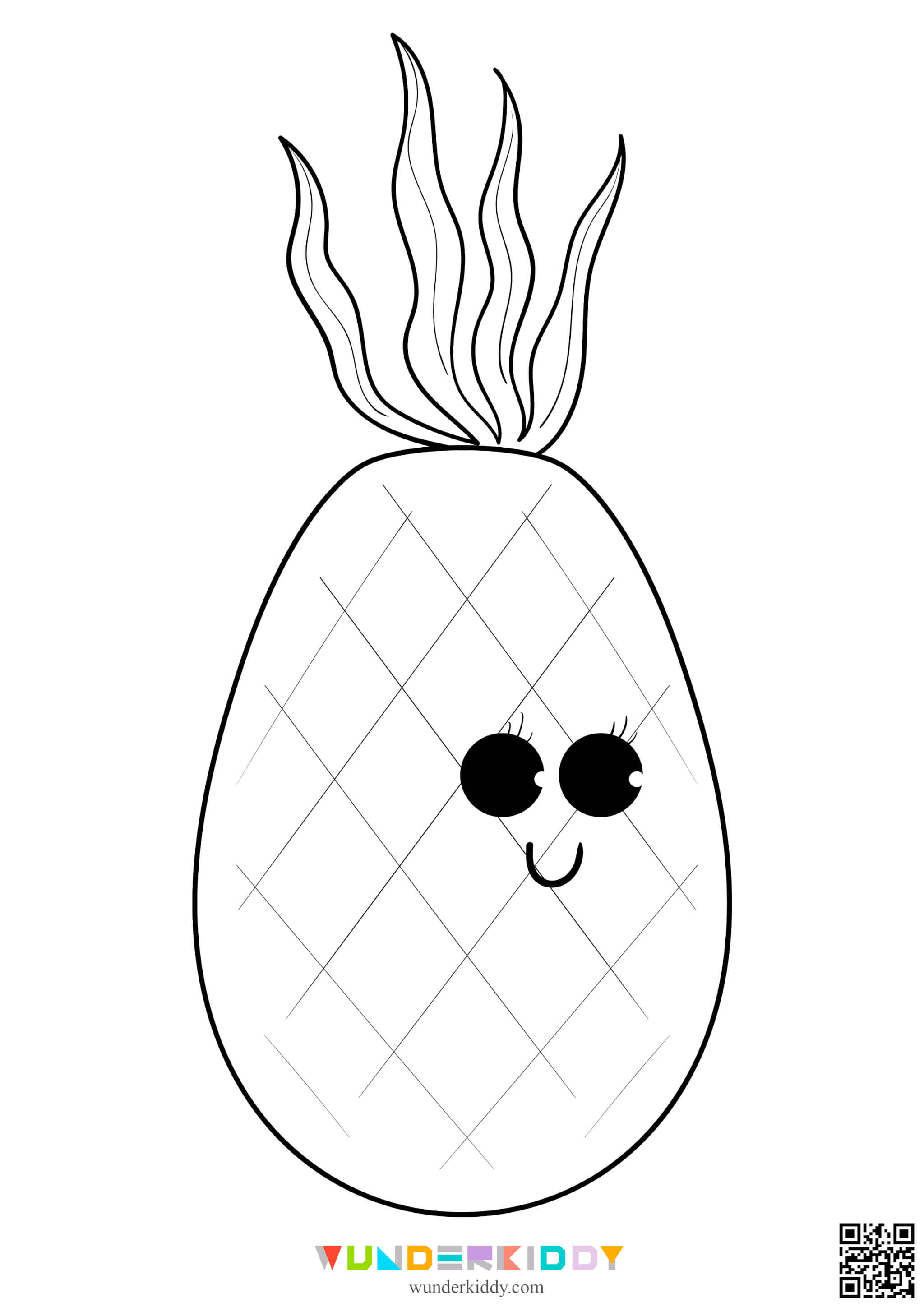 Funny Fruits Coloring Page - Image 6