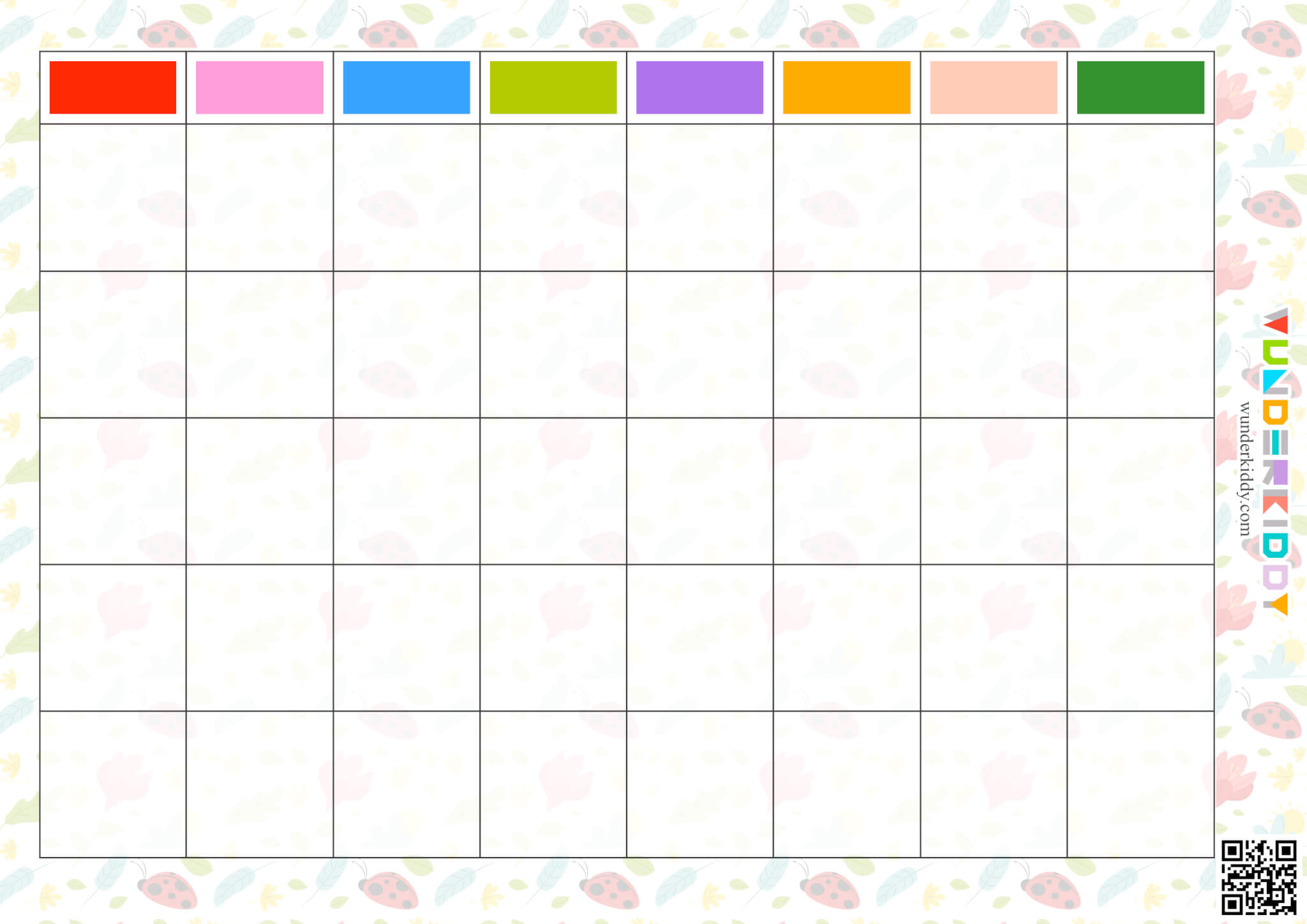 Spring Sort by Color Educational Activity - Image 2