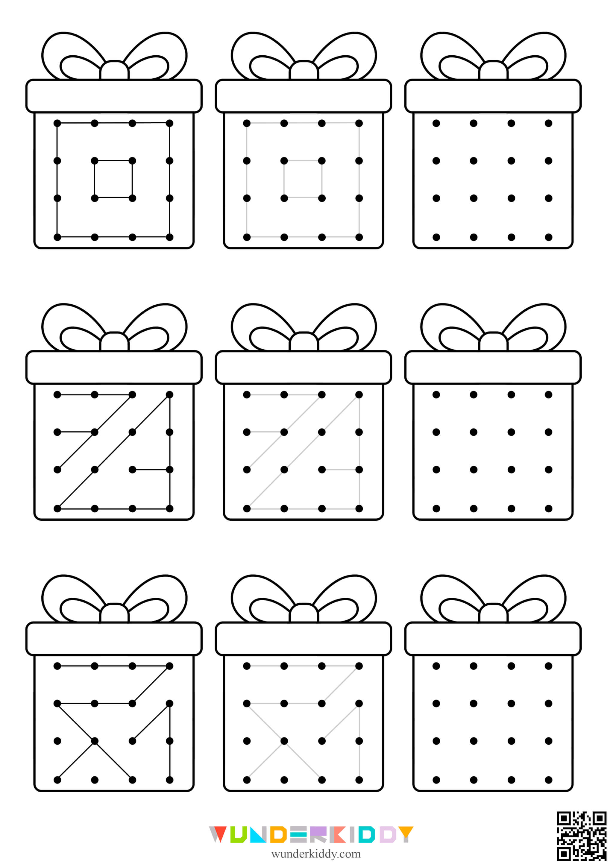 Christmas Tracing Lines Worksheets - Image 5