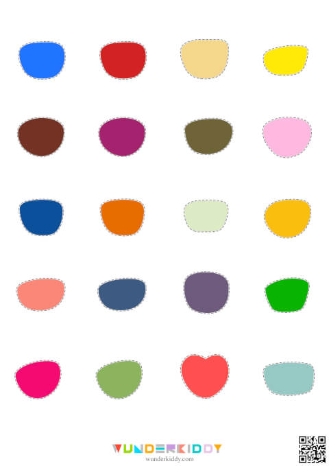 Glasses Color Match Worksheet - Image 4