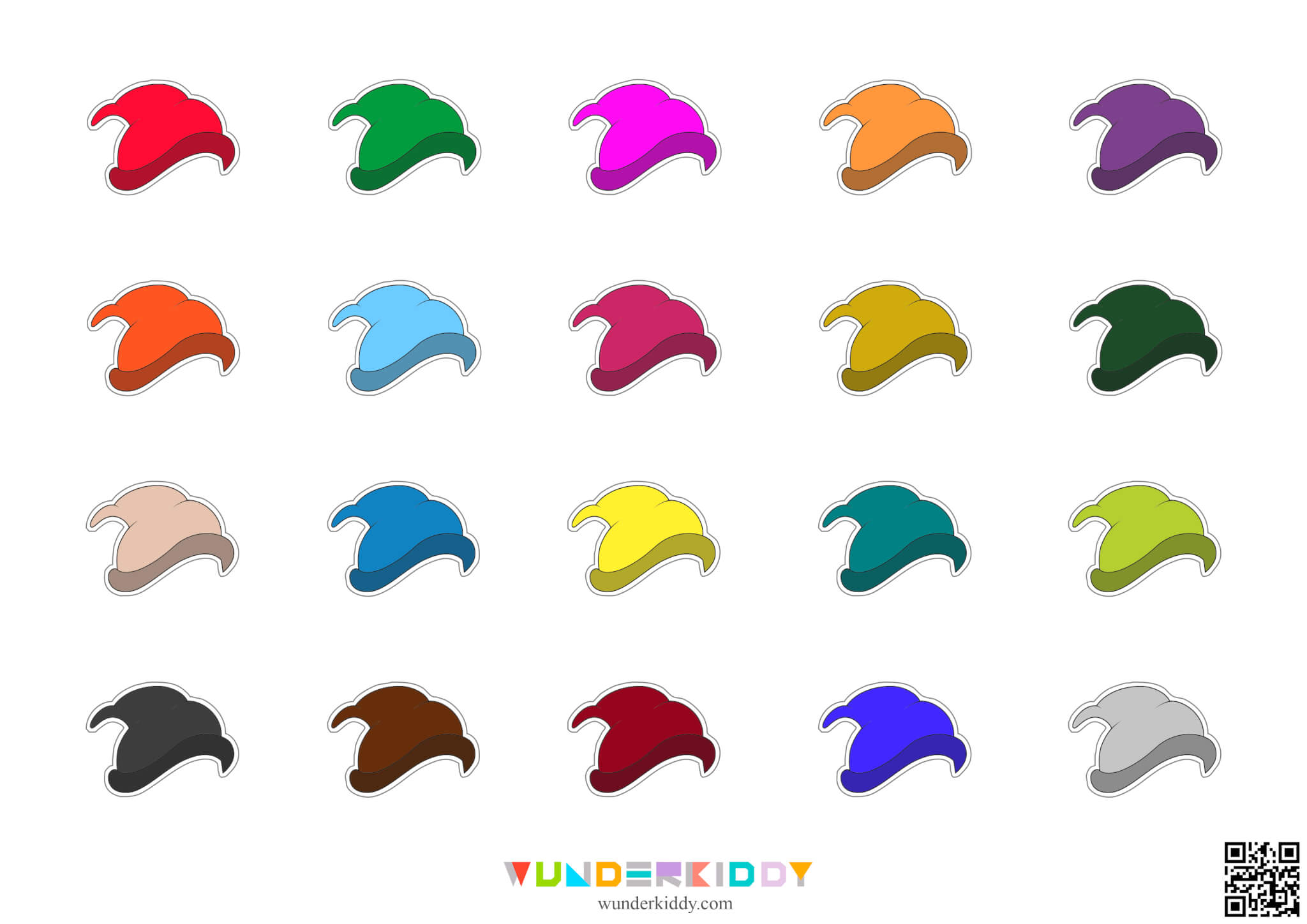 Gnome Hat Color Matching Activity - Image 4