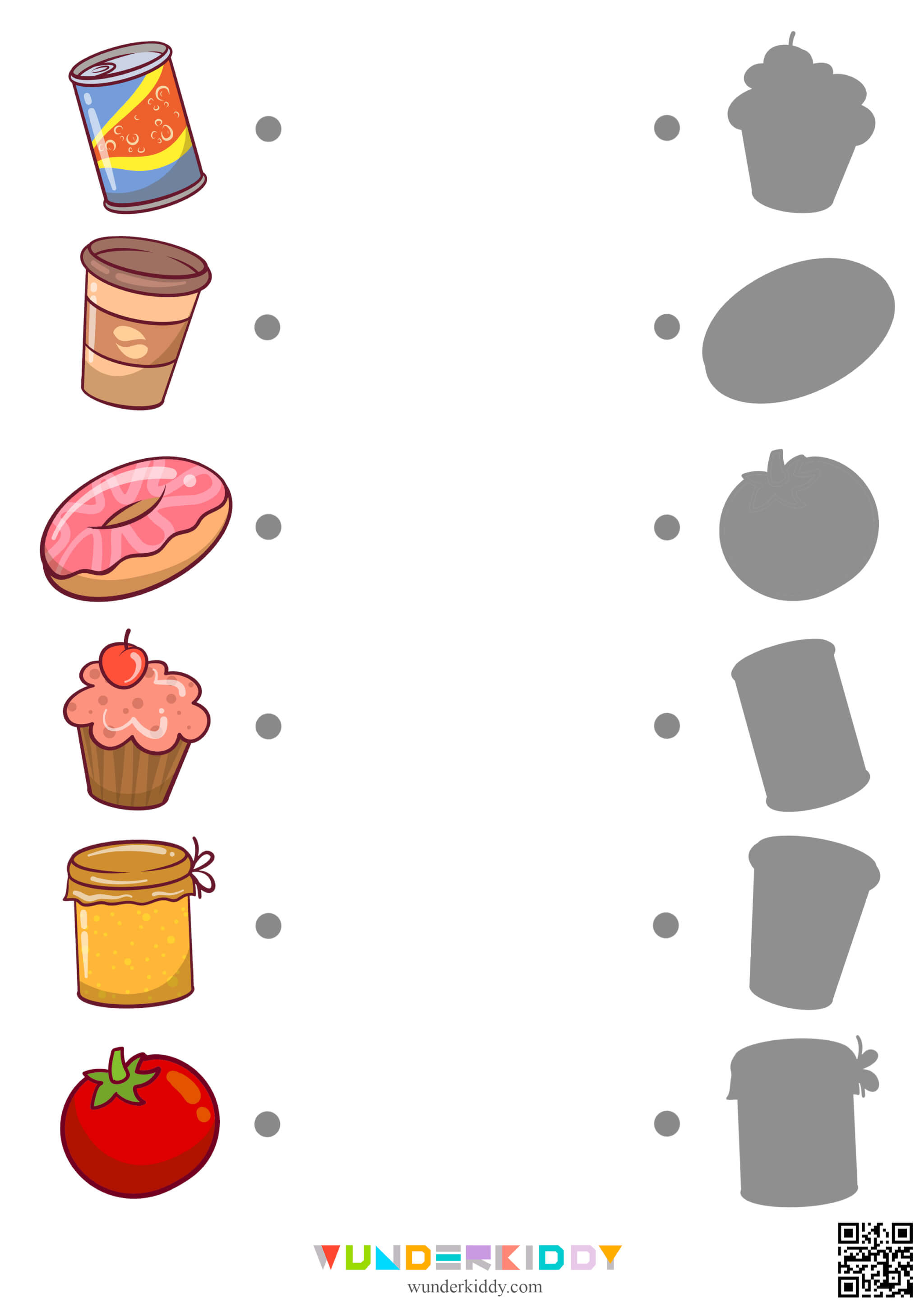 Grocery Store: Shadow Matching Worksheets - Image 5