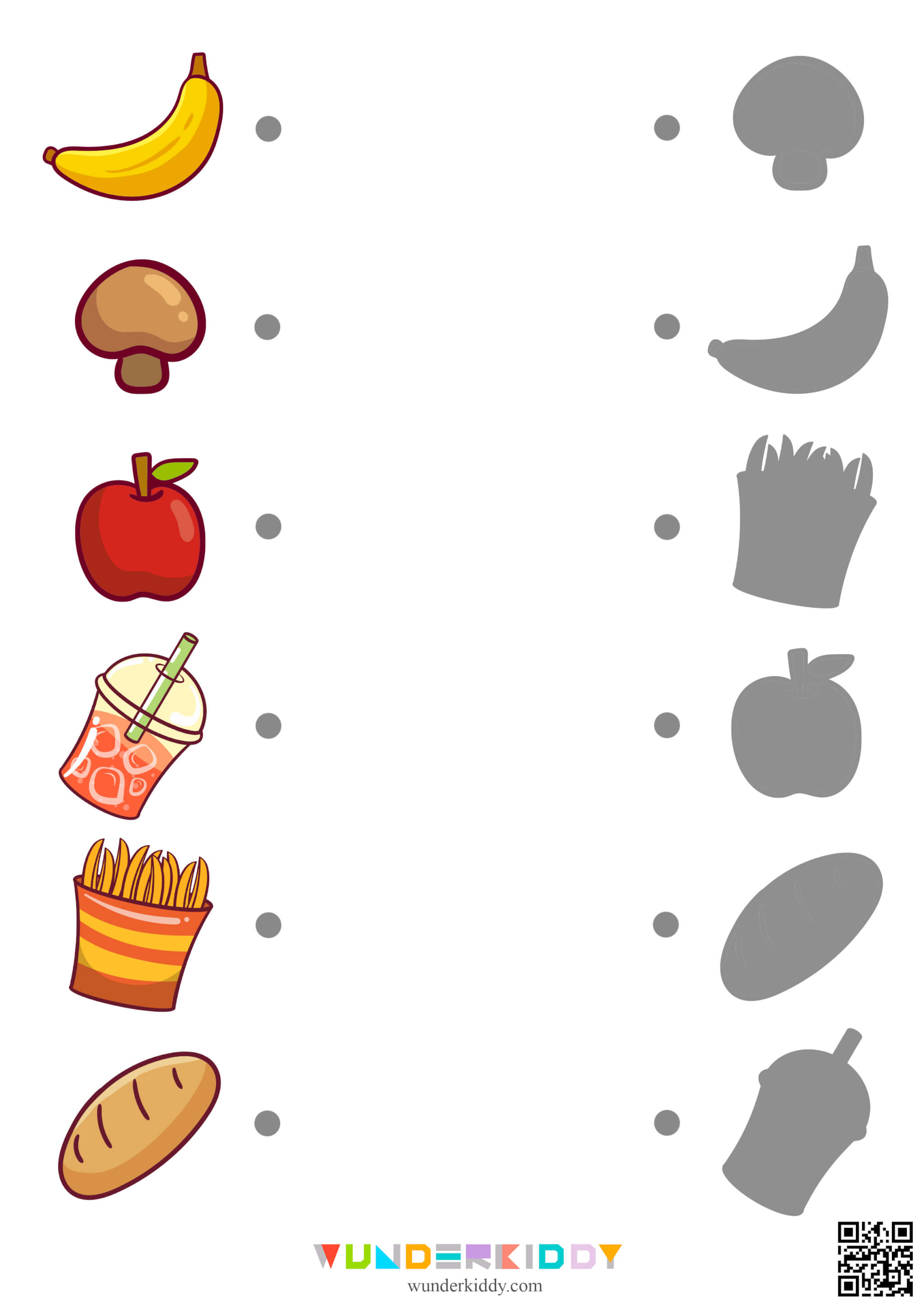 Grocery Store: Shadow Matching Worksheets - Image 6