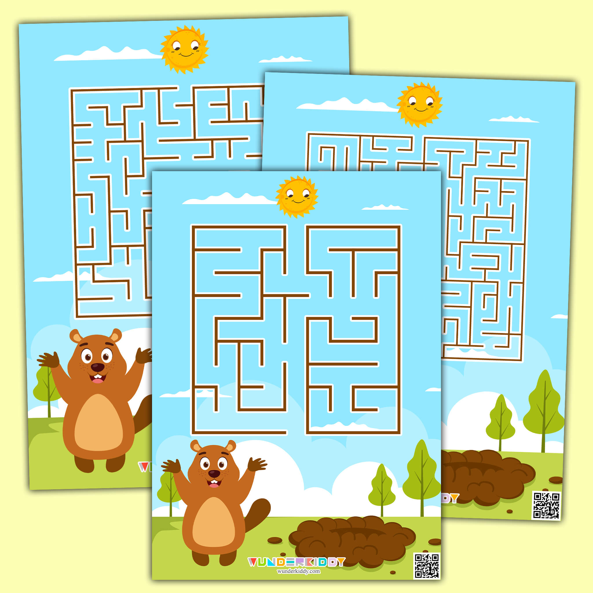 Printable Groundhog Day Shadow Matching Activity For Kindergarten