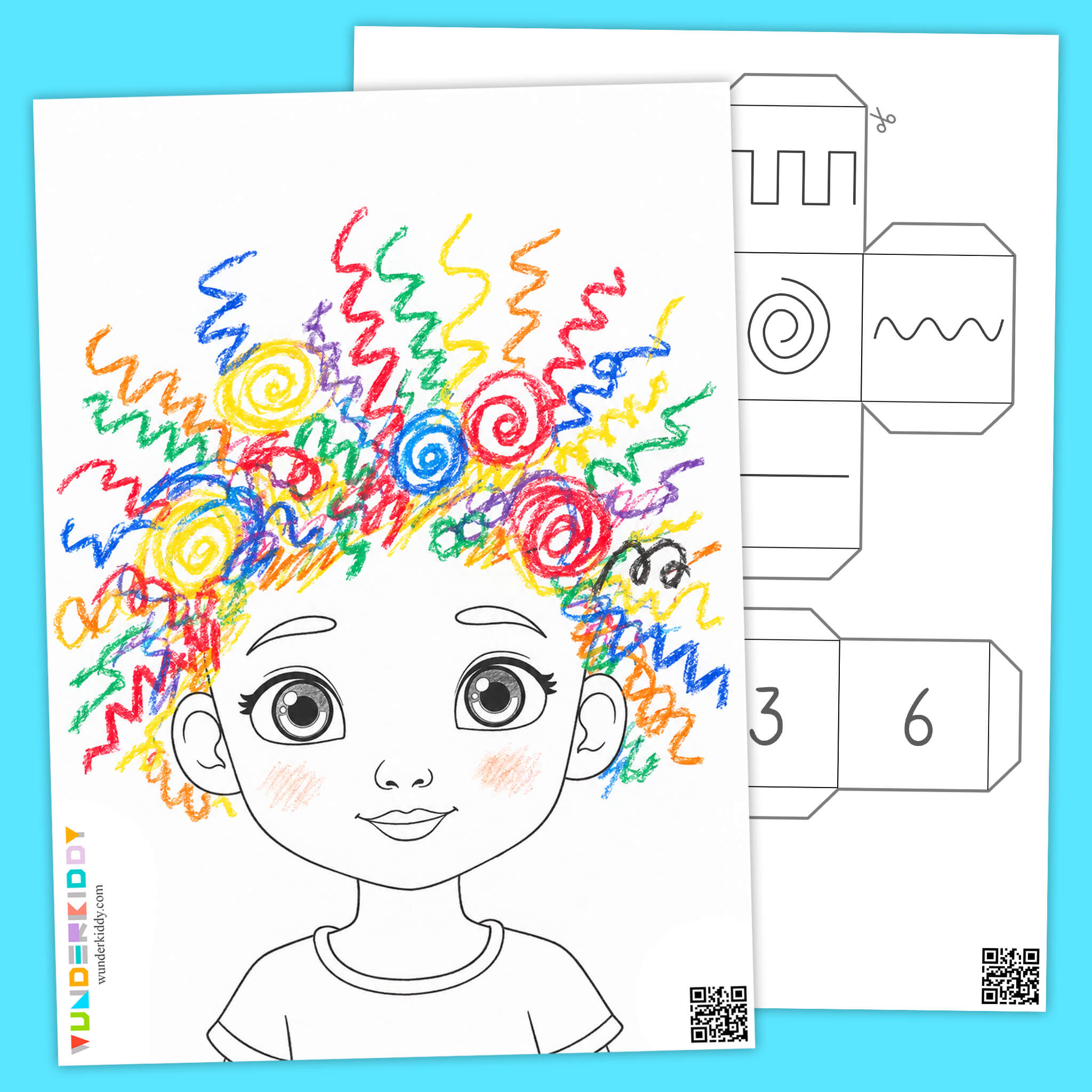 Roll the Dice Hair Drawing Game