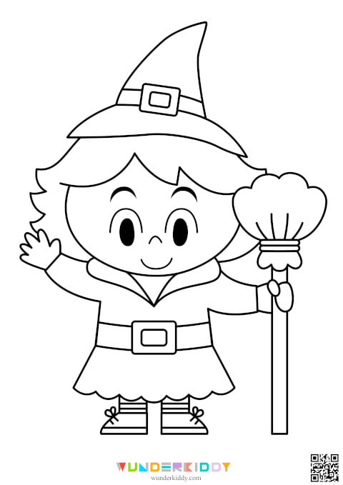 Printable Cute Halloween Coloring Pages for Kids and Adults