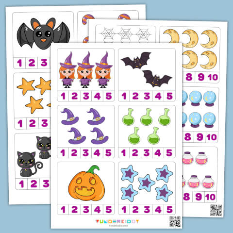 Задания на Хэллоуин на счет в пределах 10 - Изображение 2