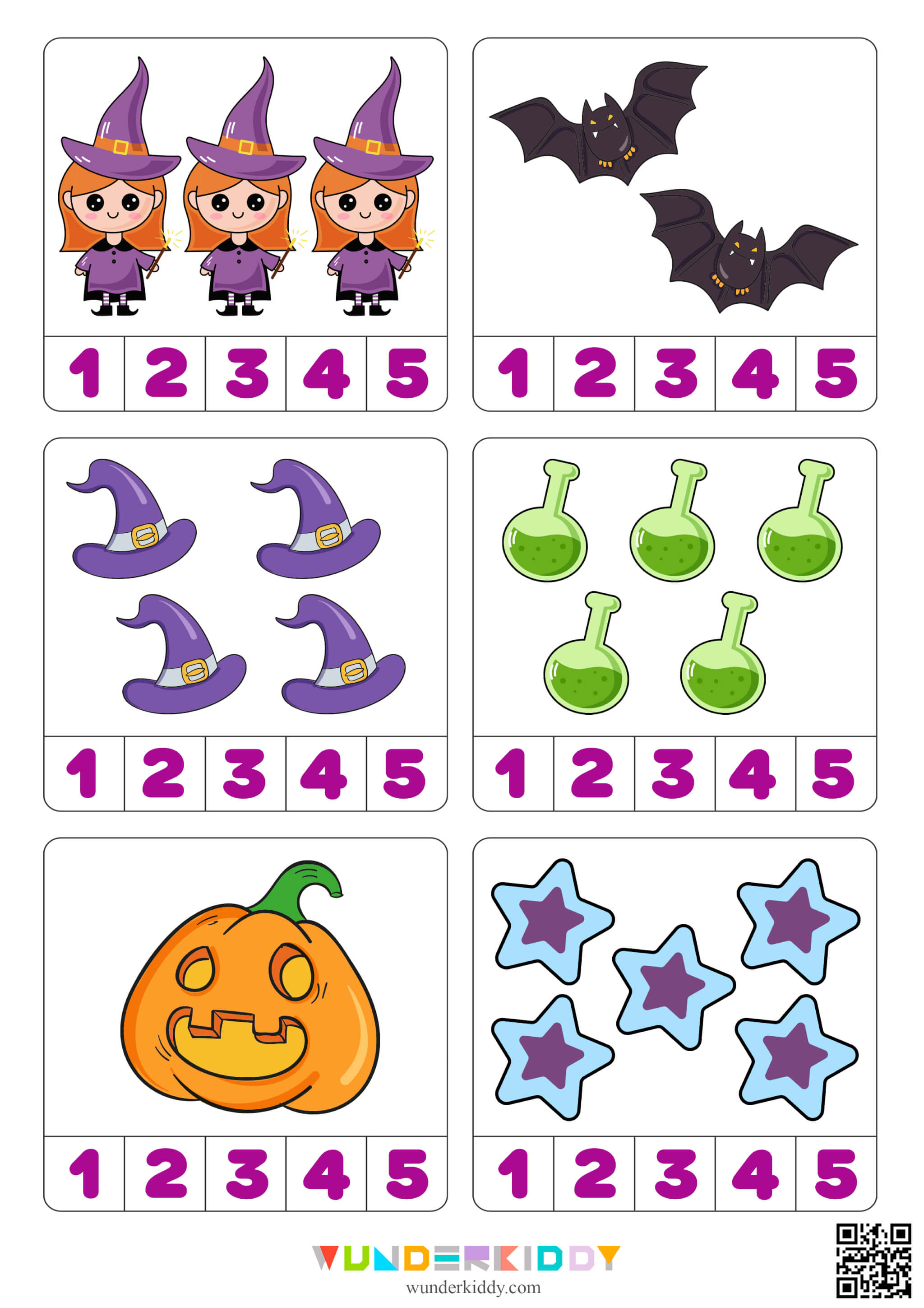 Preschool Math Halloween Activity - Image 2