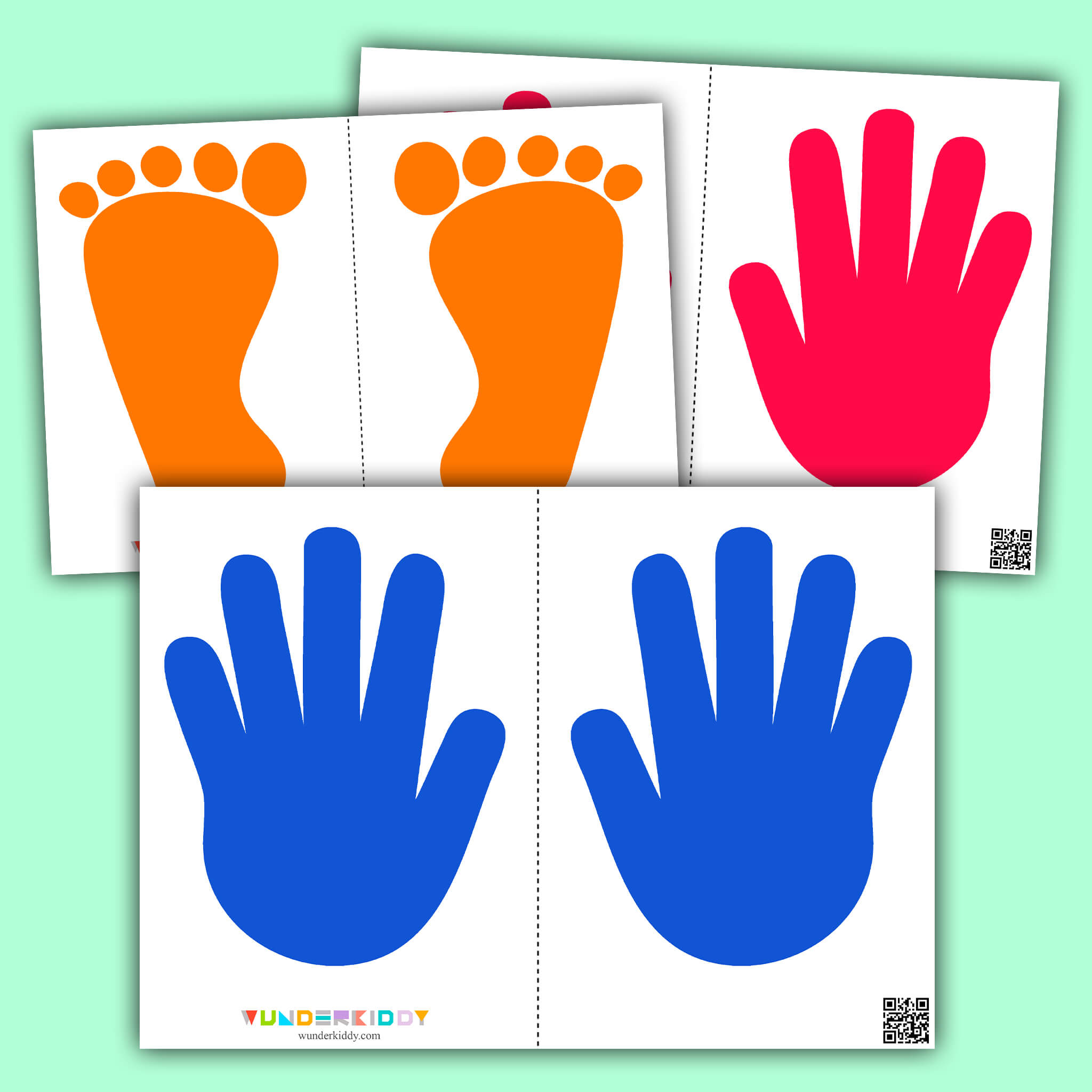 Hands and Feet Color Sensory Path