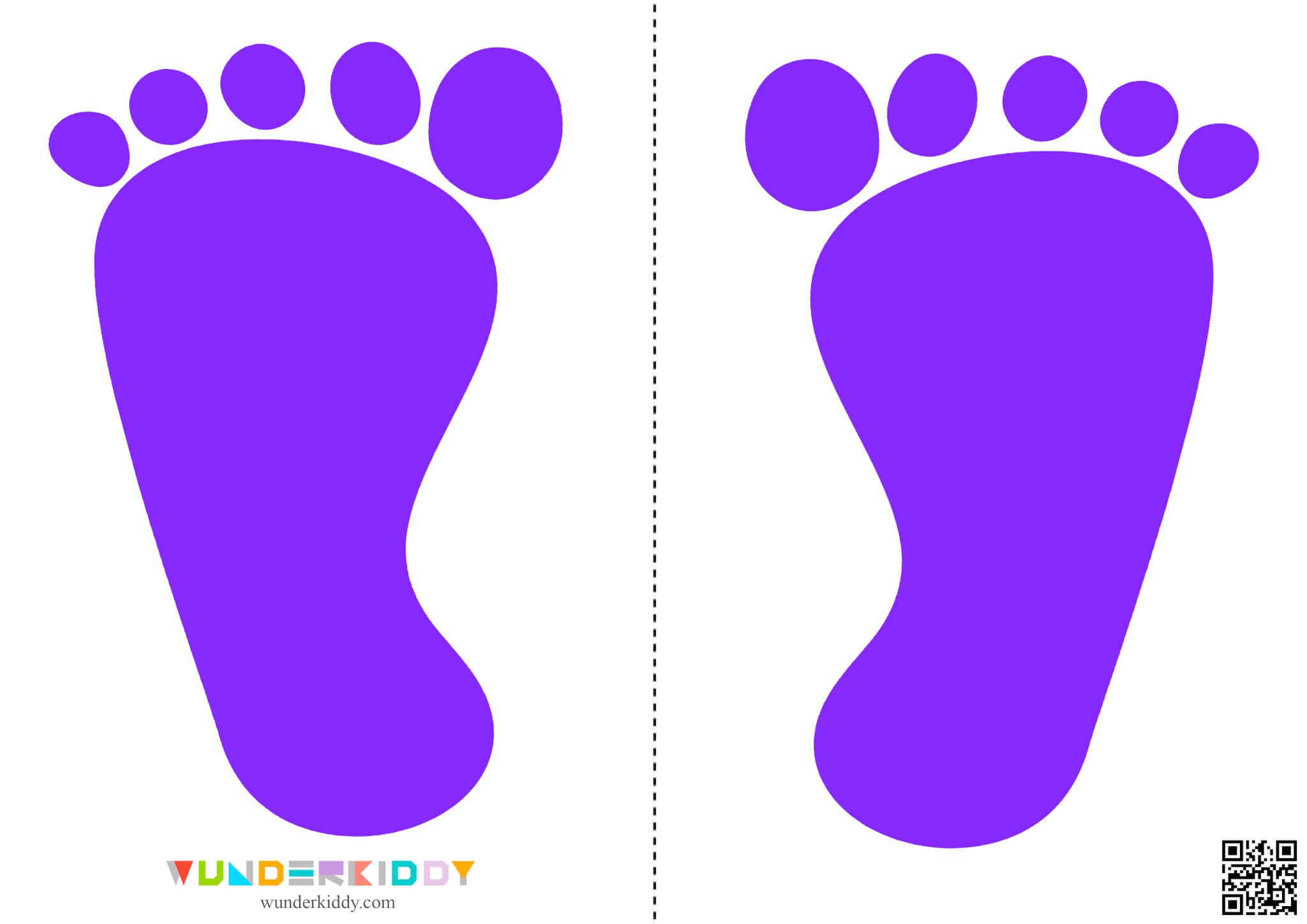 Printable Hands and Feet Sensory Path Preschool Activity