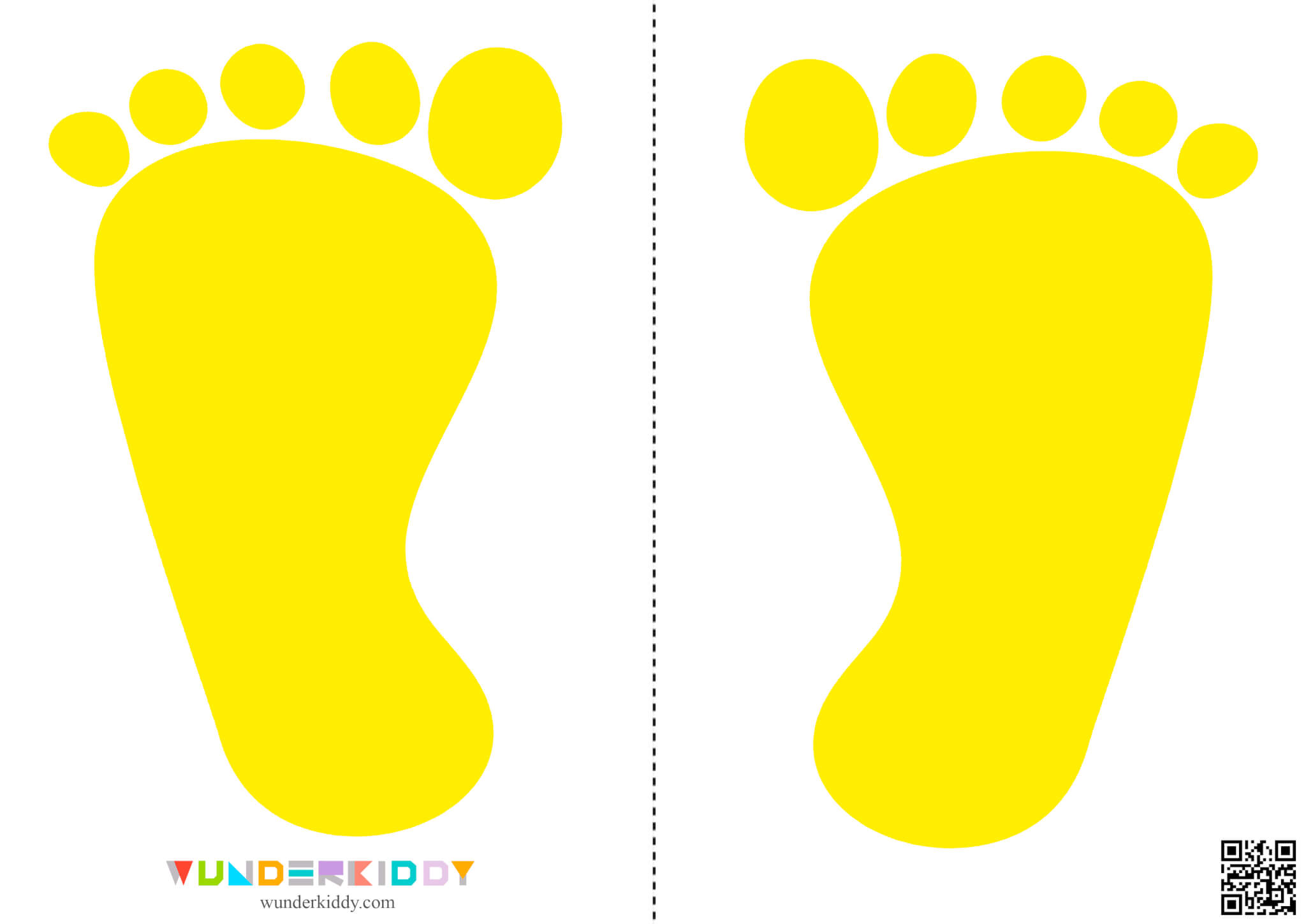 Printable Hands and Feet Sensory Path Preschool Activity