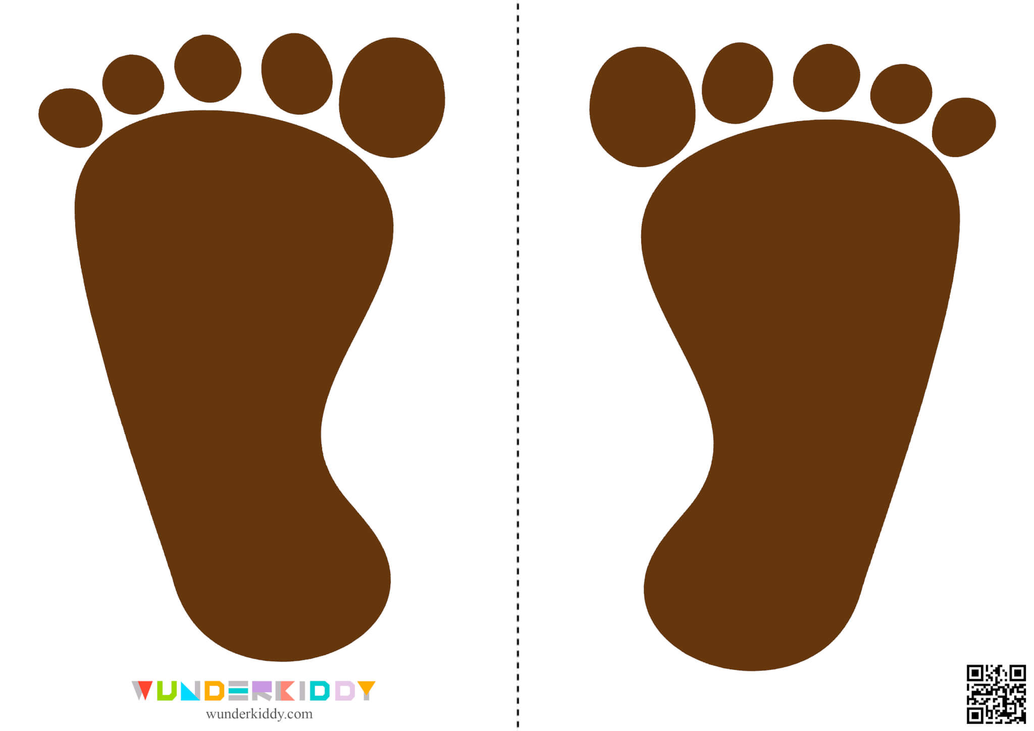 Printable Hands and Feet Sensory Path Preschool Activity